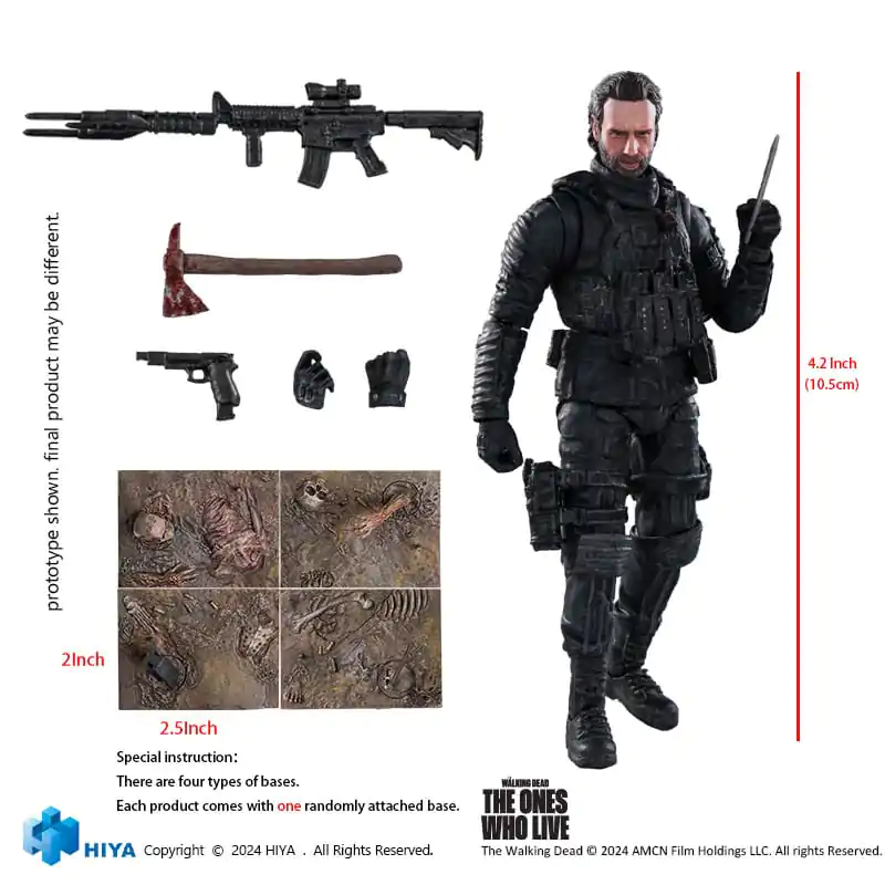 The Walking Dead: The Ones Who Lived Exquisite Mini Action Figure 1/18 Rick Grimes 11 cm - Mini Figurka Akcji zdjęcie produktu