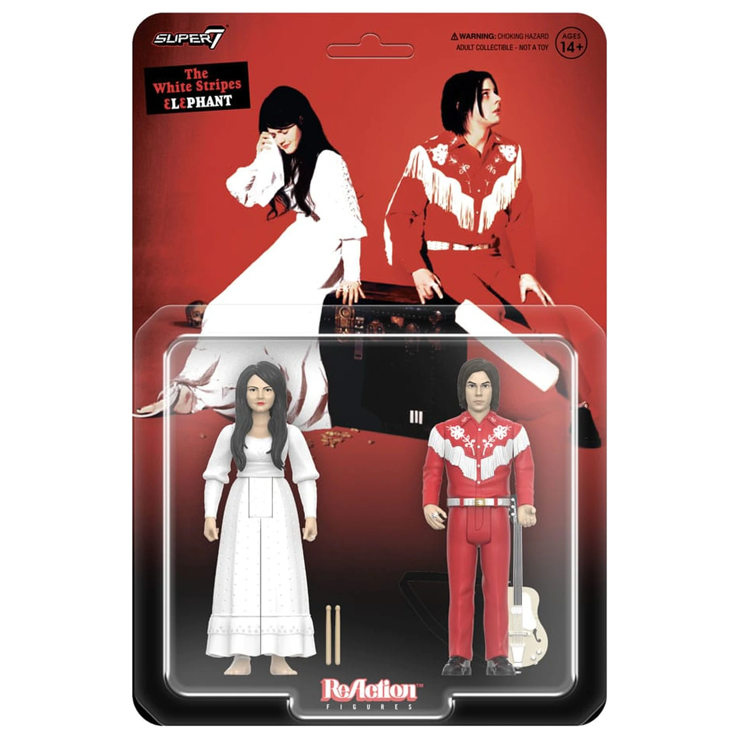 The White Stripes figurki akcji ReAction 2-pak Fala 02 The White Stripes (Elephant) 10 cm zdjęcie produktu