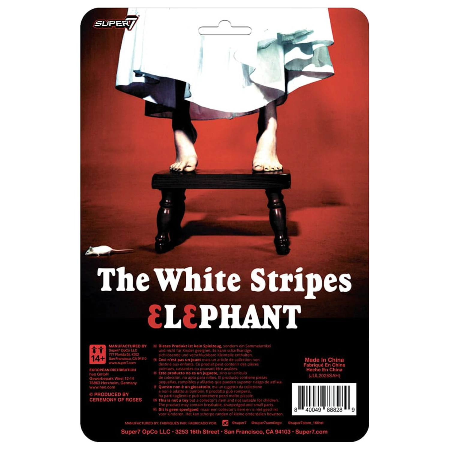 The White Stripes figurki akcji ReAction 2-pak Fala 02 The White Stripes (Elephant) 10 cm zdjęcie produktu