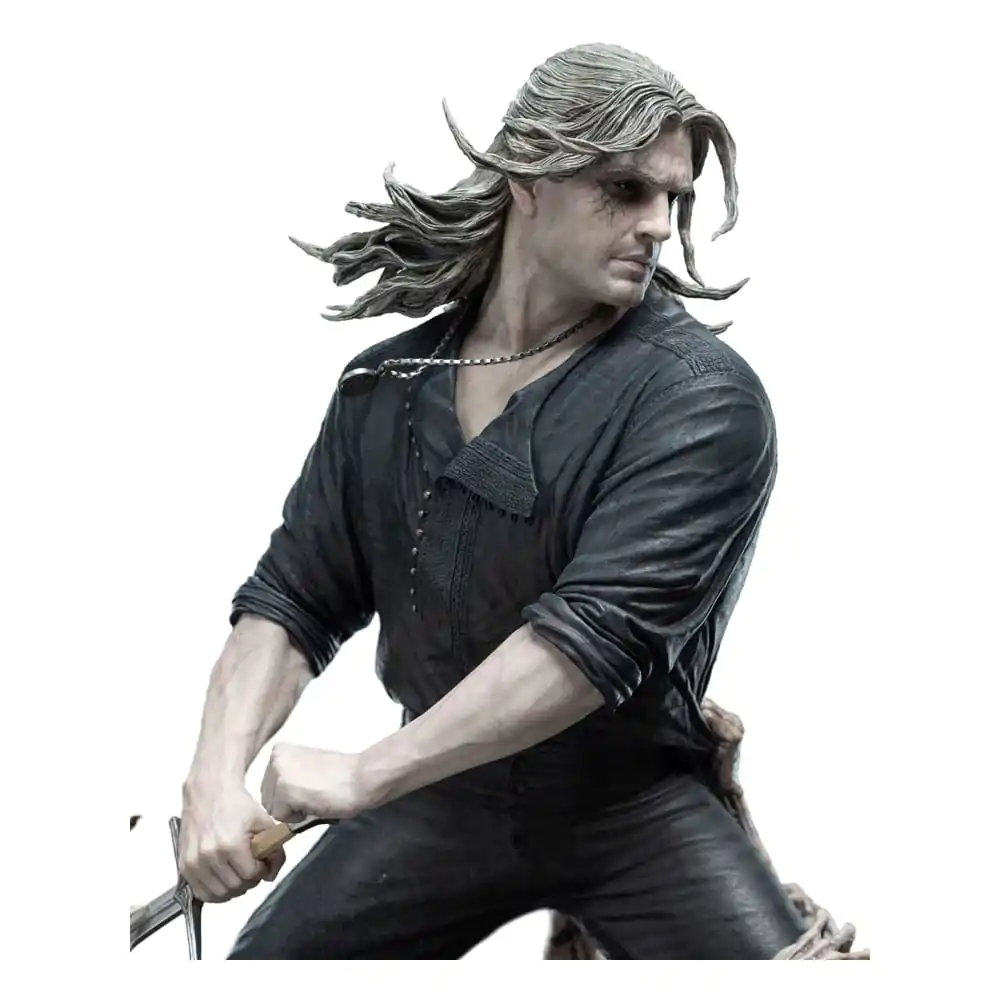 Statua Wiedźmin 1/4 Geralt Biały Wilk 51 cm zdjęcie produktu