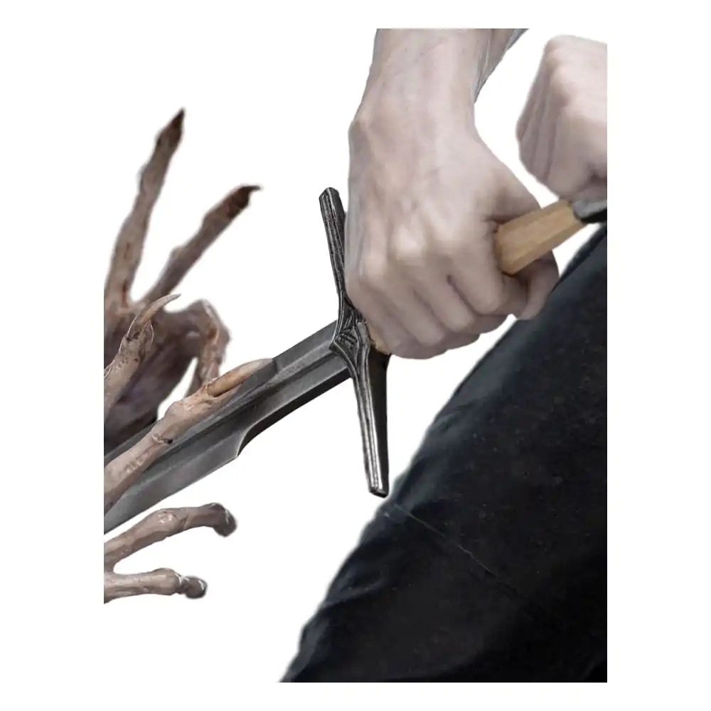 Statua Wiedźmin 1/4 Geralt Biały Wilk 51 cm zdjęcie produktu