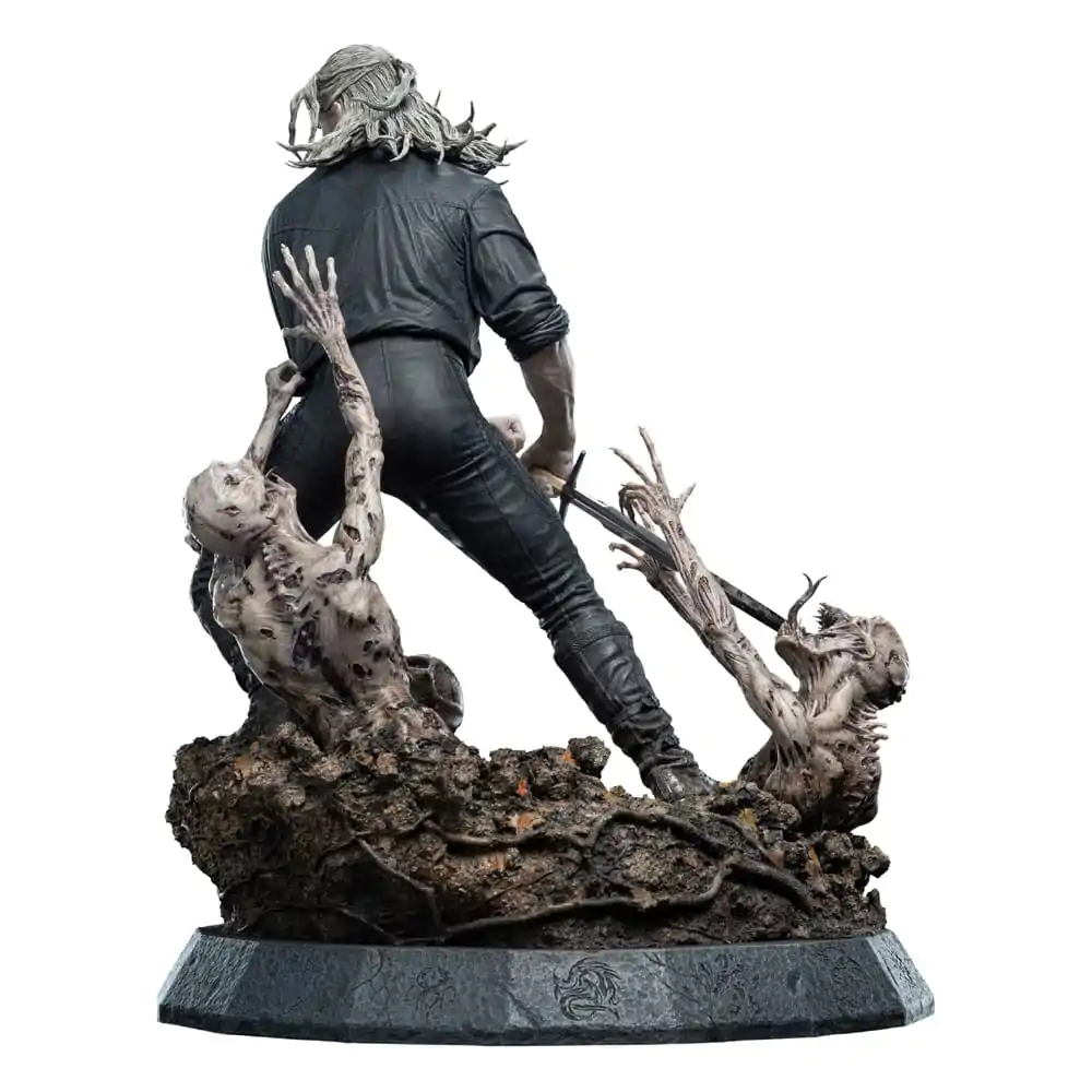 Statua Wiedźmin 1/4 Geralt Biały Wilk 51 cm zdjęcie produktu