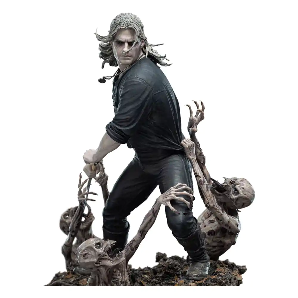 Statua Wiedźmin 1/4 Geralt Biały Wilk 51 cm zdjęcie produktu