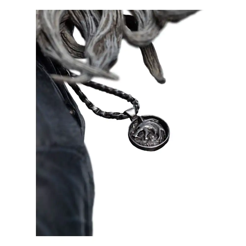 Statua Wiedźmin 1/4 Geralt Biały Wilk 51 cm zdjęcie produktu