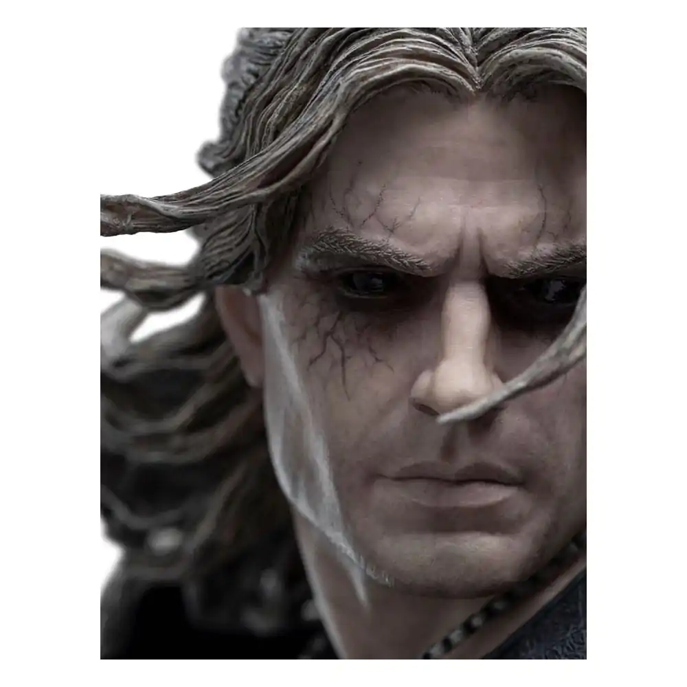 Statua Wiedźmin 1/4 Geralt Biały Wilk 51 cm zdjęcie produktu