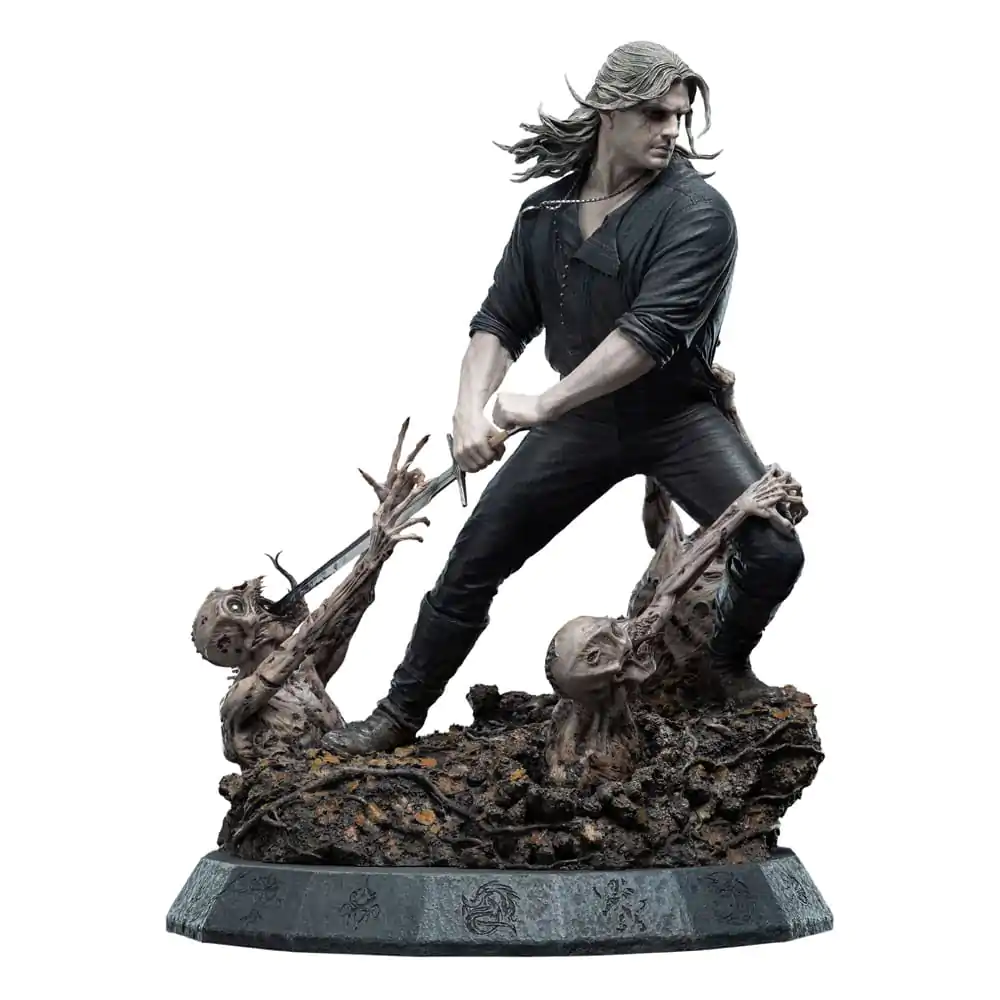 Statua Wiedźmin 1/4 Geralt Biały Wilk 51 cm zdjęcie produktu