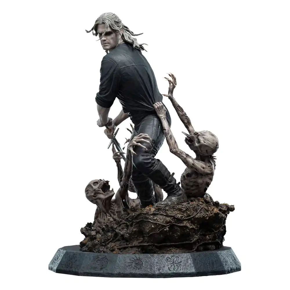 Statua Wiedźmin 1/4 Geralt Biały Wilk 51 cm zdjęcie produktu