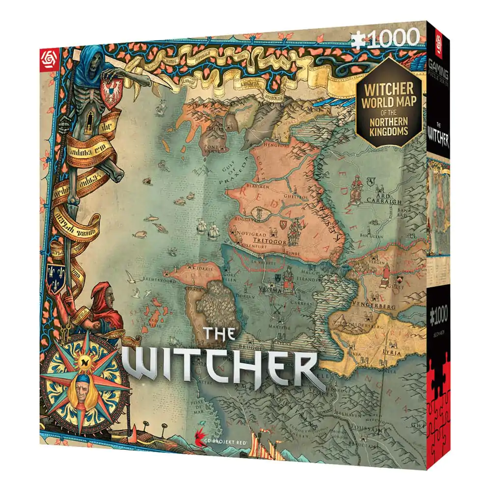 Puzzle dla graczy Wiedźmin 3 The Northern Kingdoms (1000 elementów) zdjęcie produktu