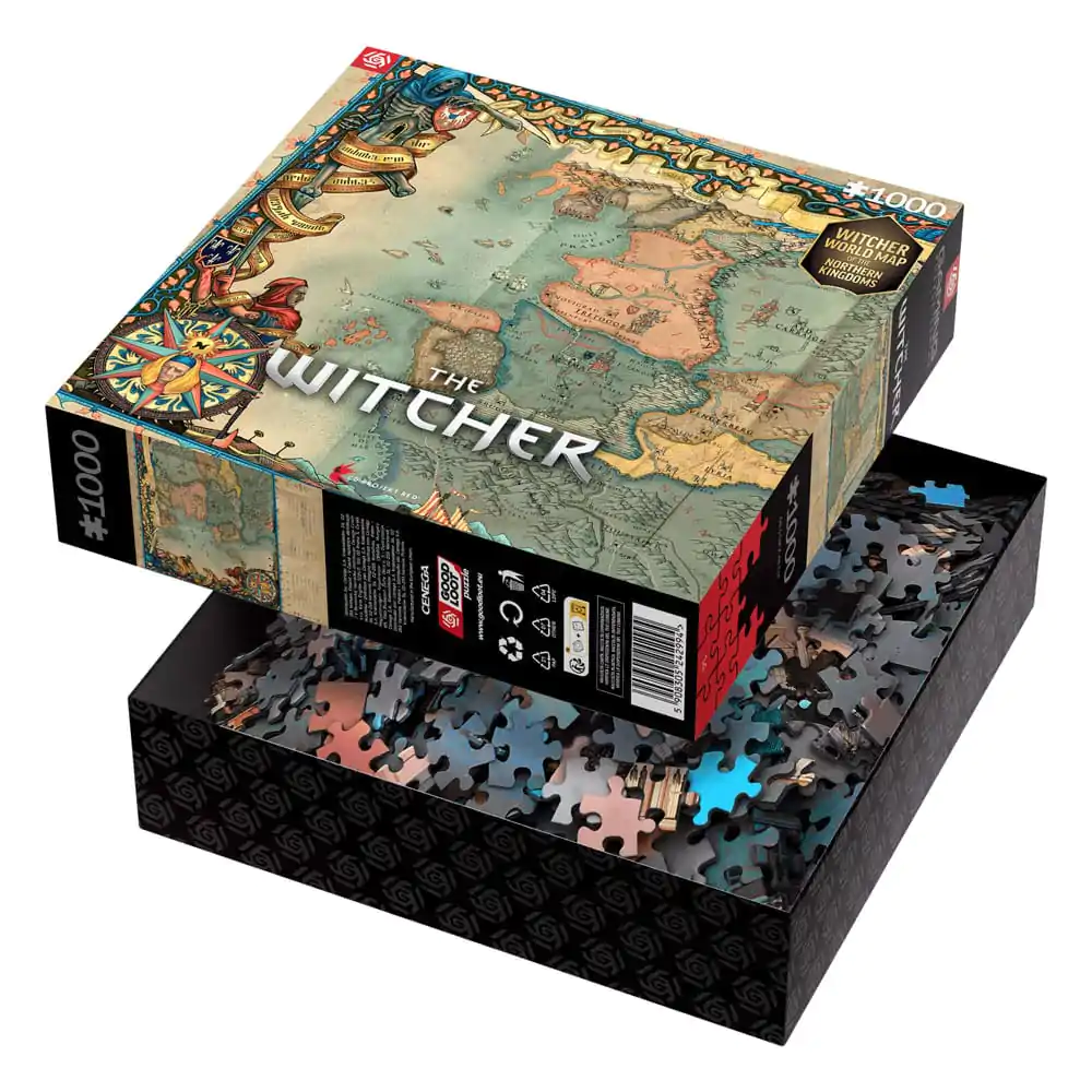 Puzzle dla graczy Wiedźmin 3 The Northern Kingdoms (1000 elementów) zdjęcie produktu