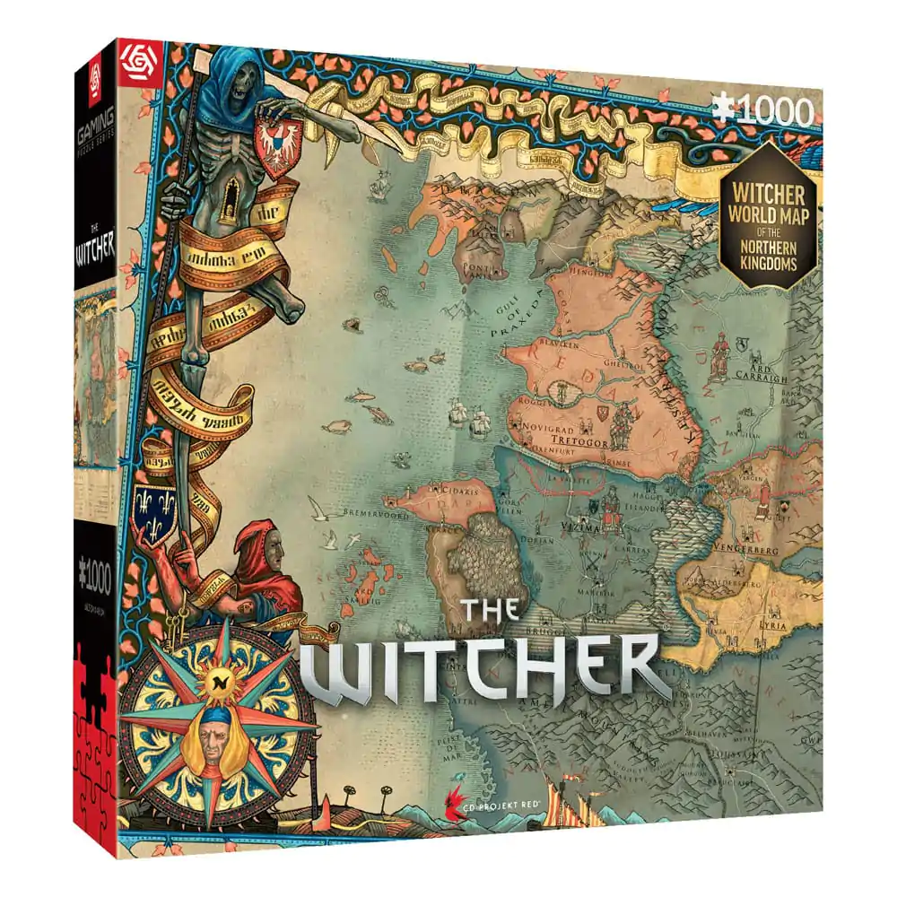 Puzzle dla graczy Wiedźmin 3 The Northern Kingdoms (1000 elementów) zdjęcie produktu