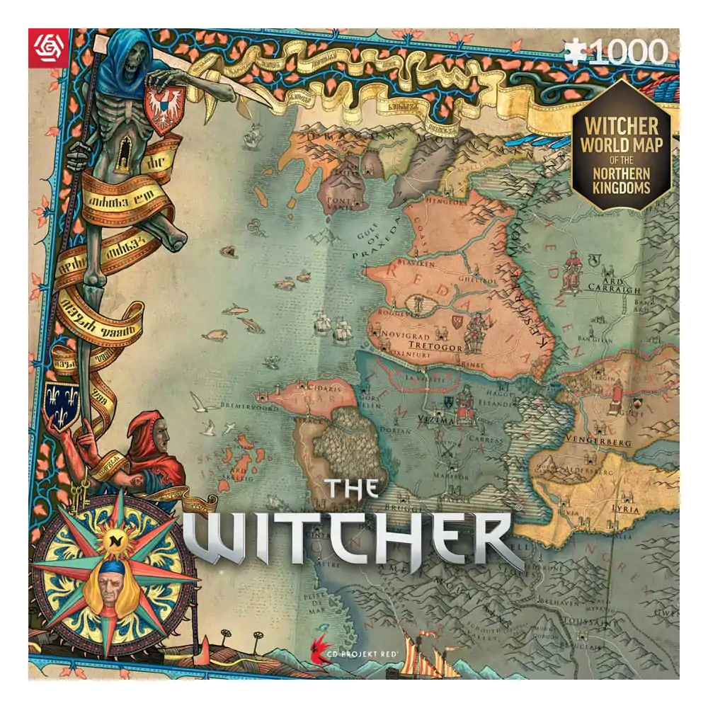 Puzzle dla graczy Wiedźmin 3 The Northern Kingdoms (1000 elementów) zdjęcie produktu