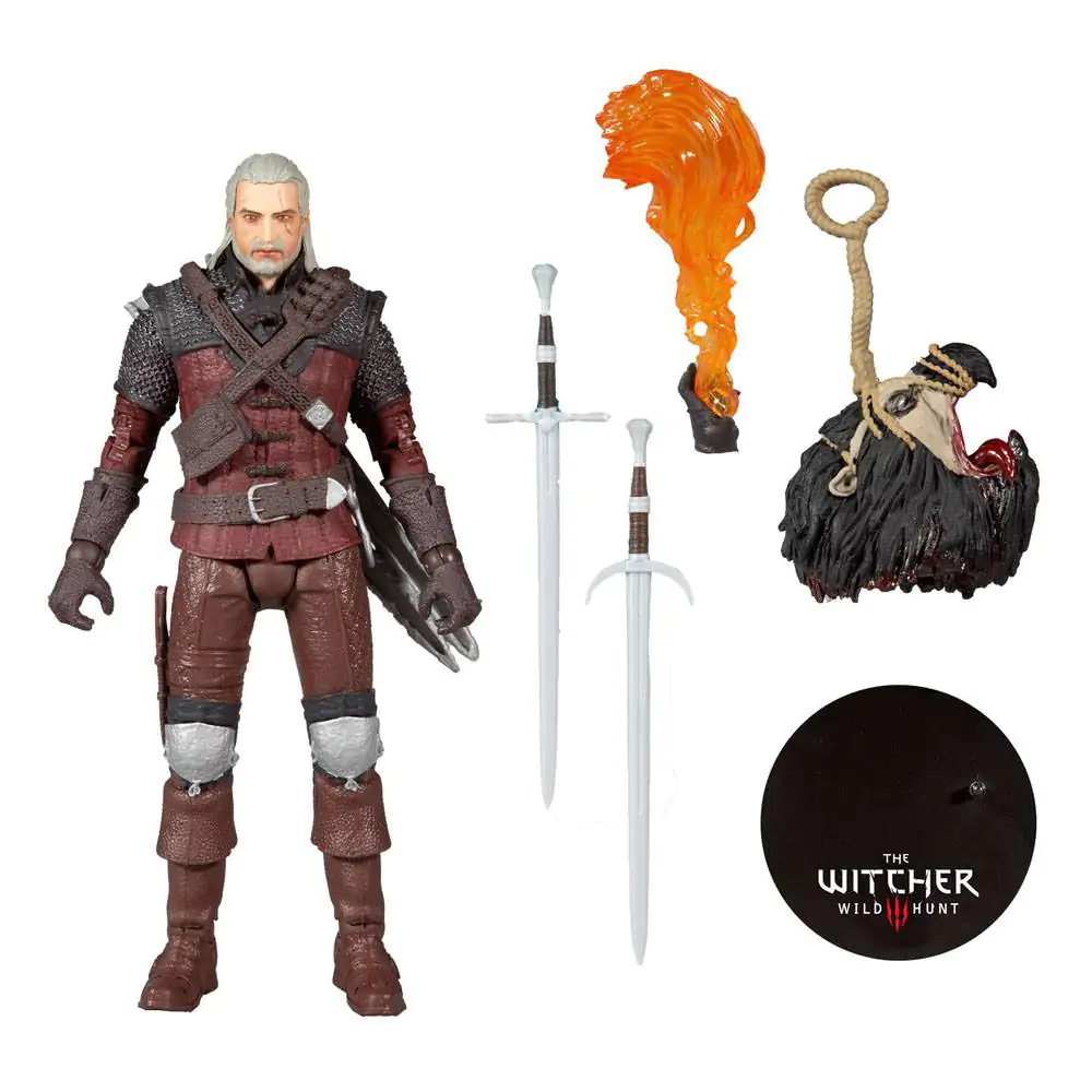 Figurka The Witcher 3: Dziki Gon Geralt z Rivii (Zbroja Wilka) 18 cm zdjęcie produktu