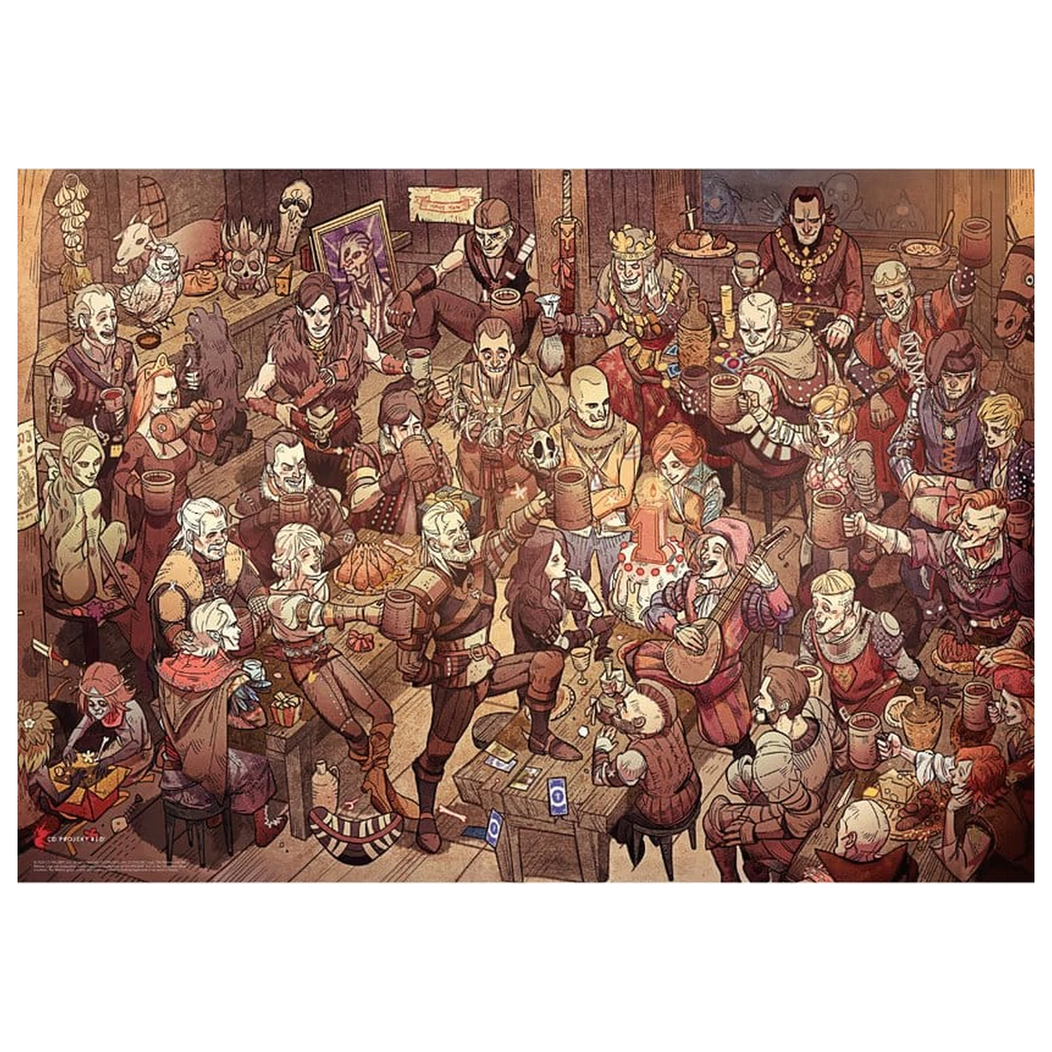 The Witcher Puzzle Urodzinowe (1000 elementów) zdjęcie produktu