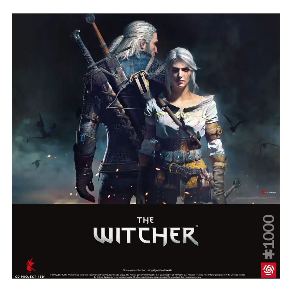 Puzzle dla graczy Wiedźmin Geralt i Ciri (1000 elementów) zdjęcie produktu