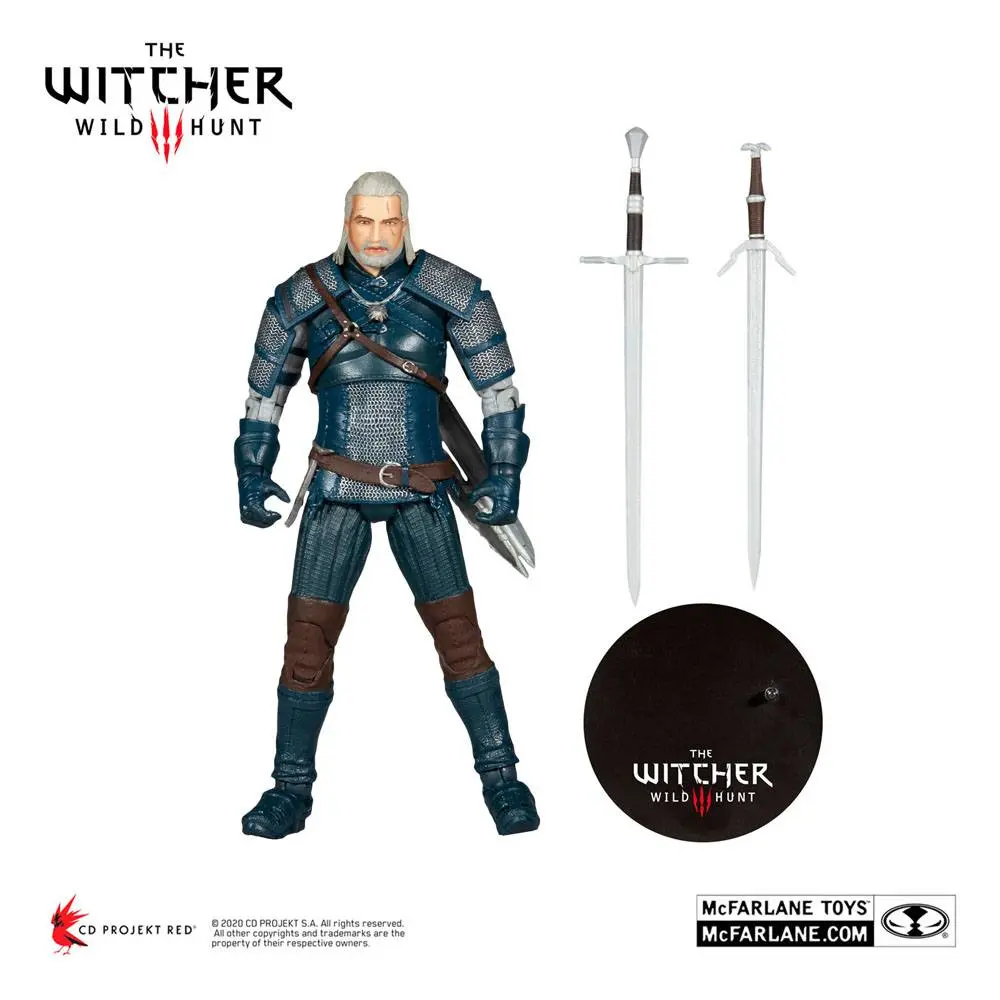 Figurka Akcji The Witcher Geralt z Rivii (Viper Armor: Teal Dye) 18 cm zdjęcie produktu