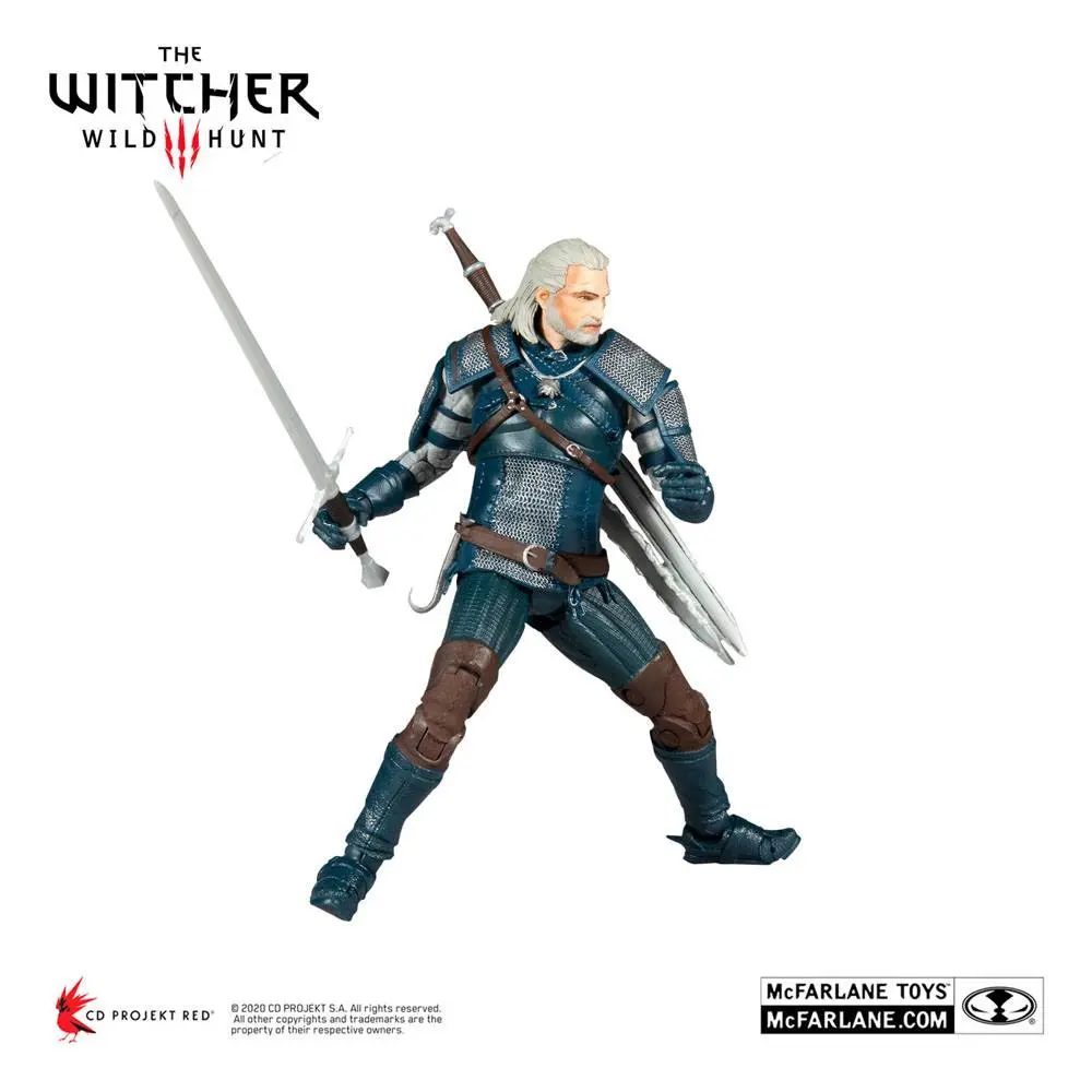 Figurka Akcji The Witcher Geralt z Rivii (Viper Armor: Teal Dye) 18 cm zdjęcie produktu