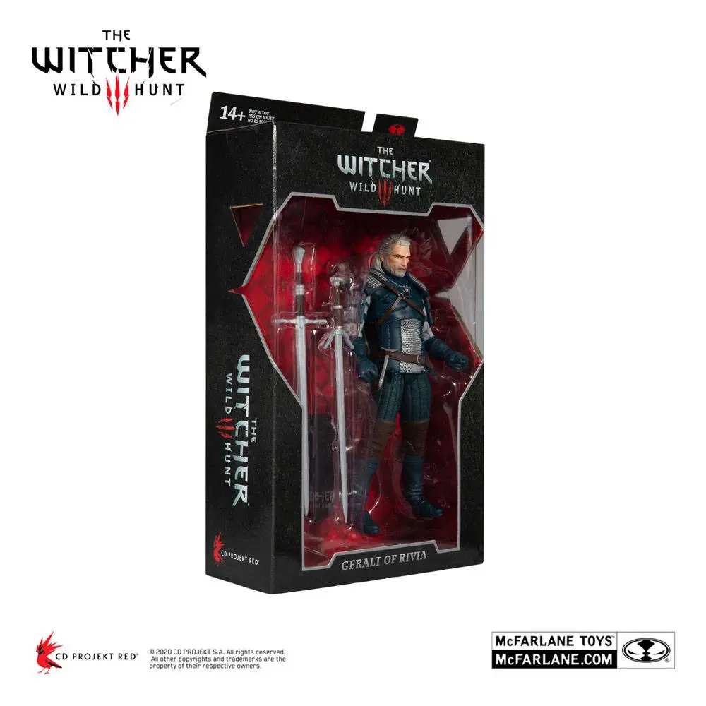 Figurka Akcji The Witcher Geralt z Rivii (Viper Armor: Teal Dye) 18 cm zdjęcie produktu