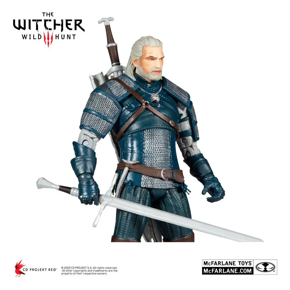 Figurka Akcji The Witcher Geralt z Rivii (Viper Armor: Teal Dye) 18 cm zdjęcie produktu