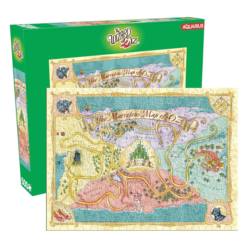 Czarnoksiężnik z Oz Mapa Puzzle (500 elementów) zdjęcie produktu