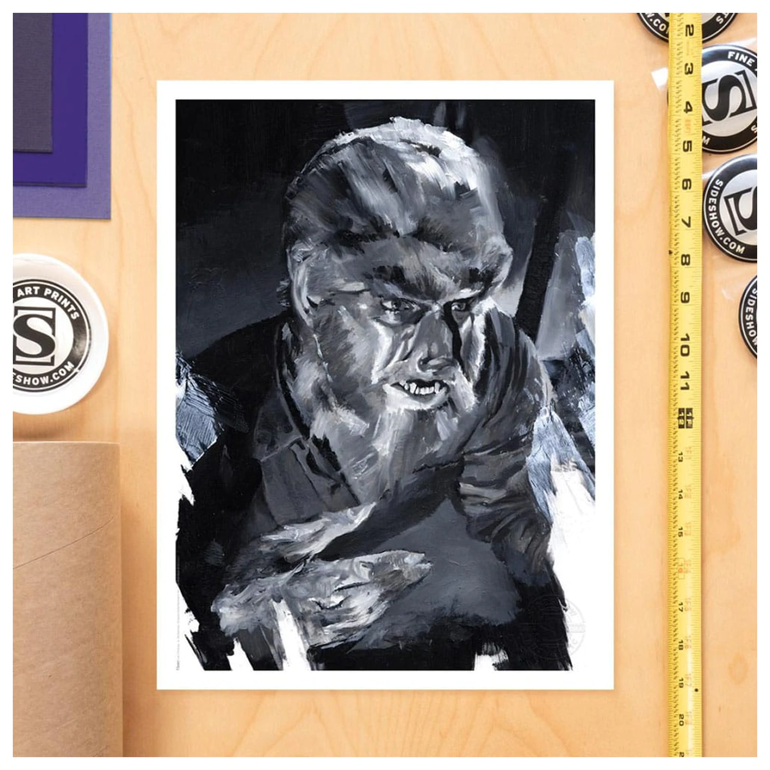The Wolf Man Art Print The Wolf Man by Chris Valentine 41 x 31 cm - bez ramki zdjęcie produktu