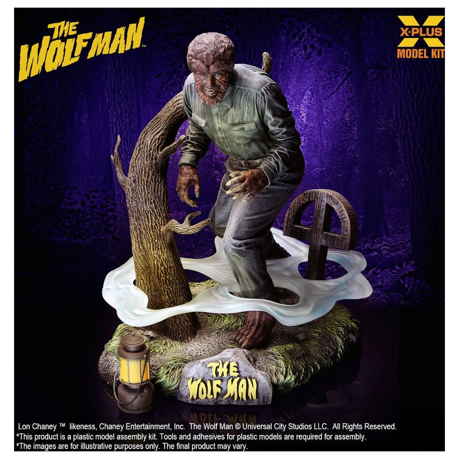 The Wolf Man Plasticowy Model do Składania 1/8 Lon Chaney Jr. jako Wolf Man 22 cm (Reprodukcja) zdjęcie produktu