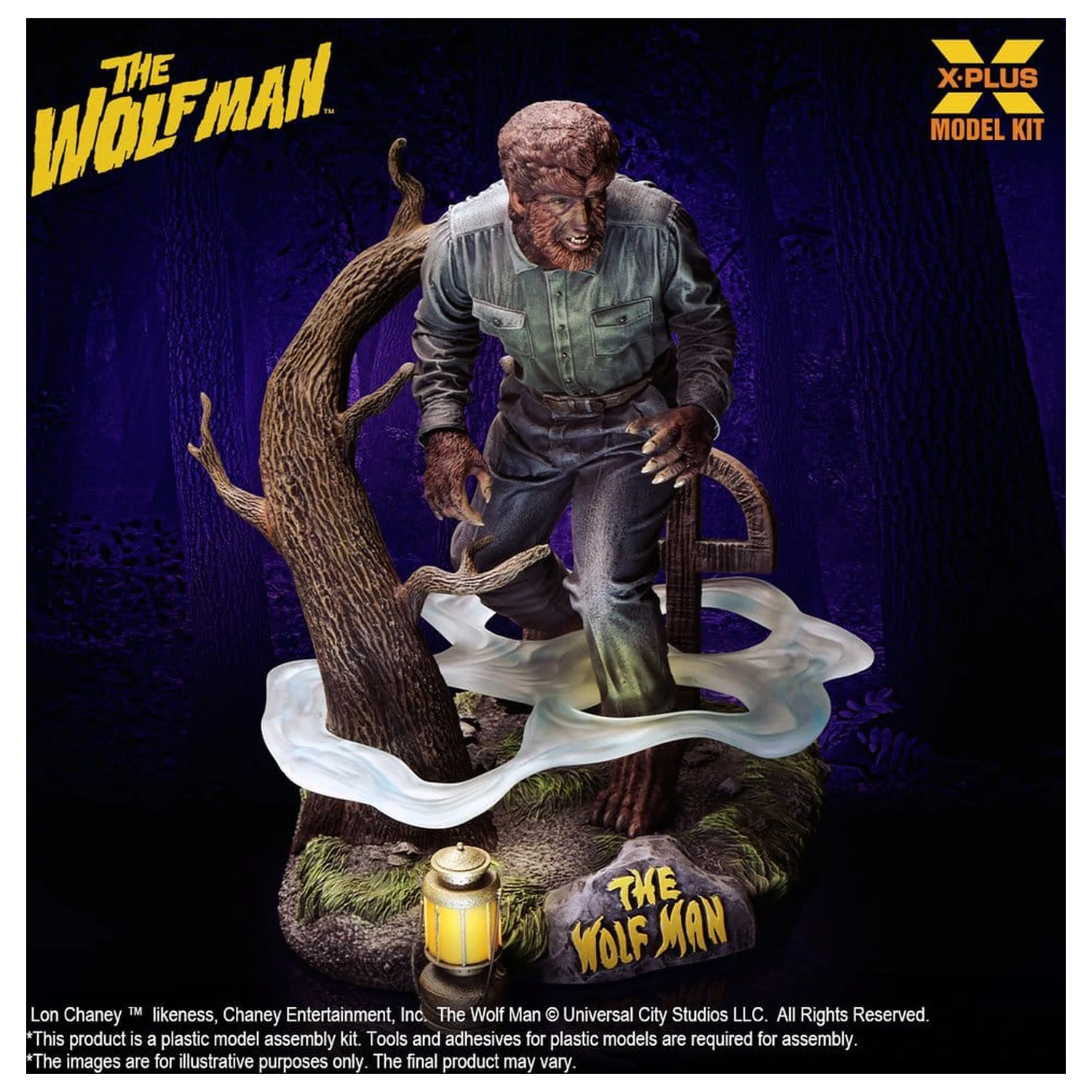 The Wolf Man Plasticowy Model do Składania 1/8 Lon Chaney Jr. jako Wolf Man 22 cm (Reprodukcja) zdjęcie produktu