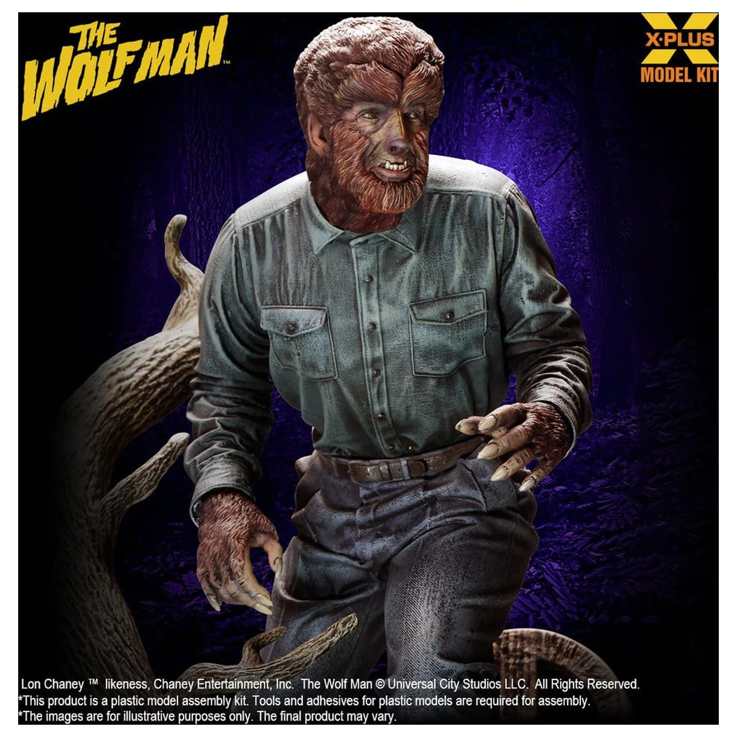The Wolf Man Plasticowy Model do Składania 1/8 Lon Chaney Jr. jako Wolf Man 22 cm (Reprodukcja) zdjęcie produktu