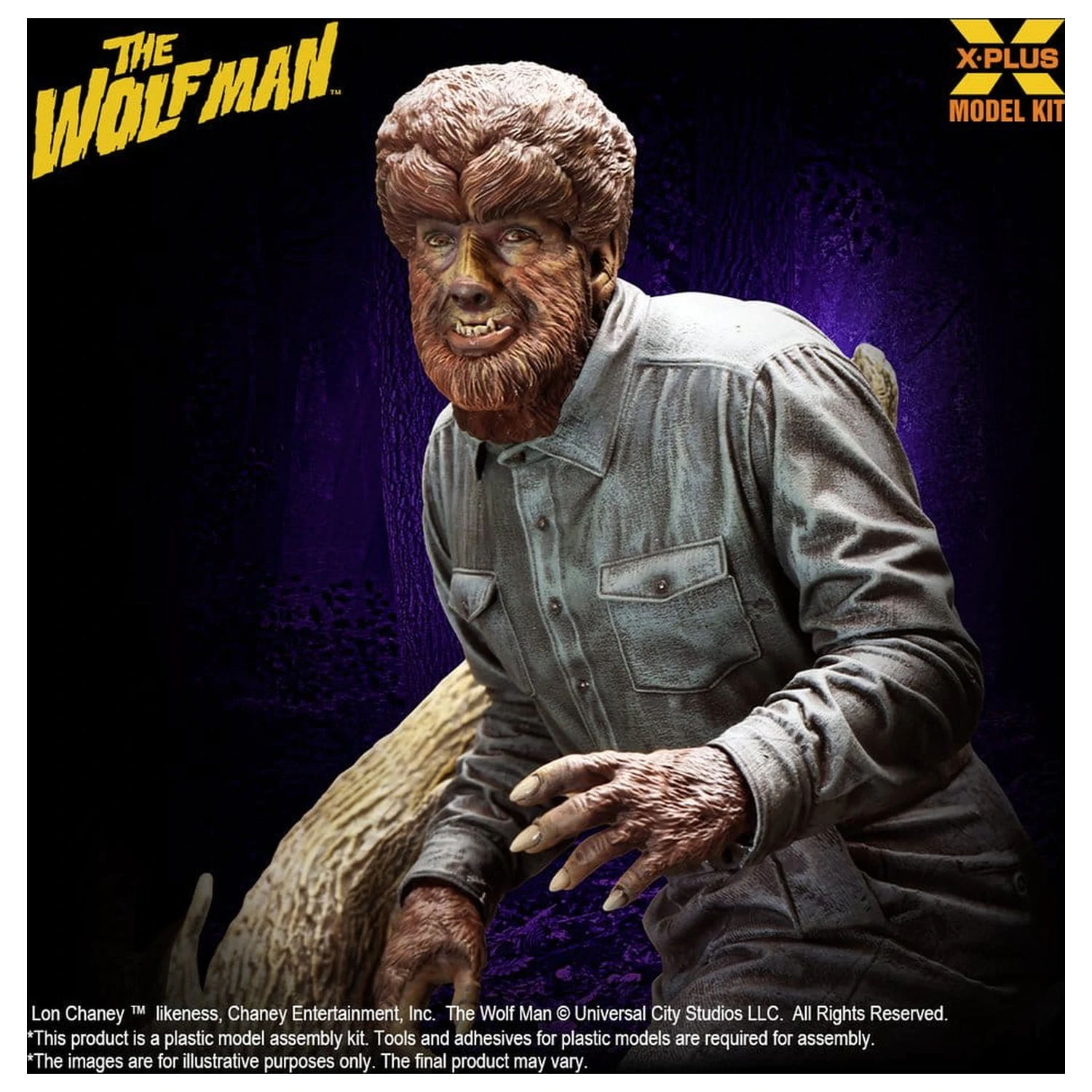 The Wolf Man Plasticowy Model do Składania 1/8 Lon Chaney Jr. jako Wolf Man 22 cm (Reprodukcja) zdjęcie produktu