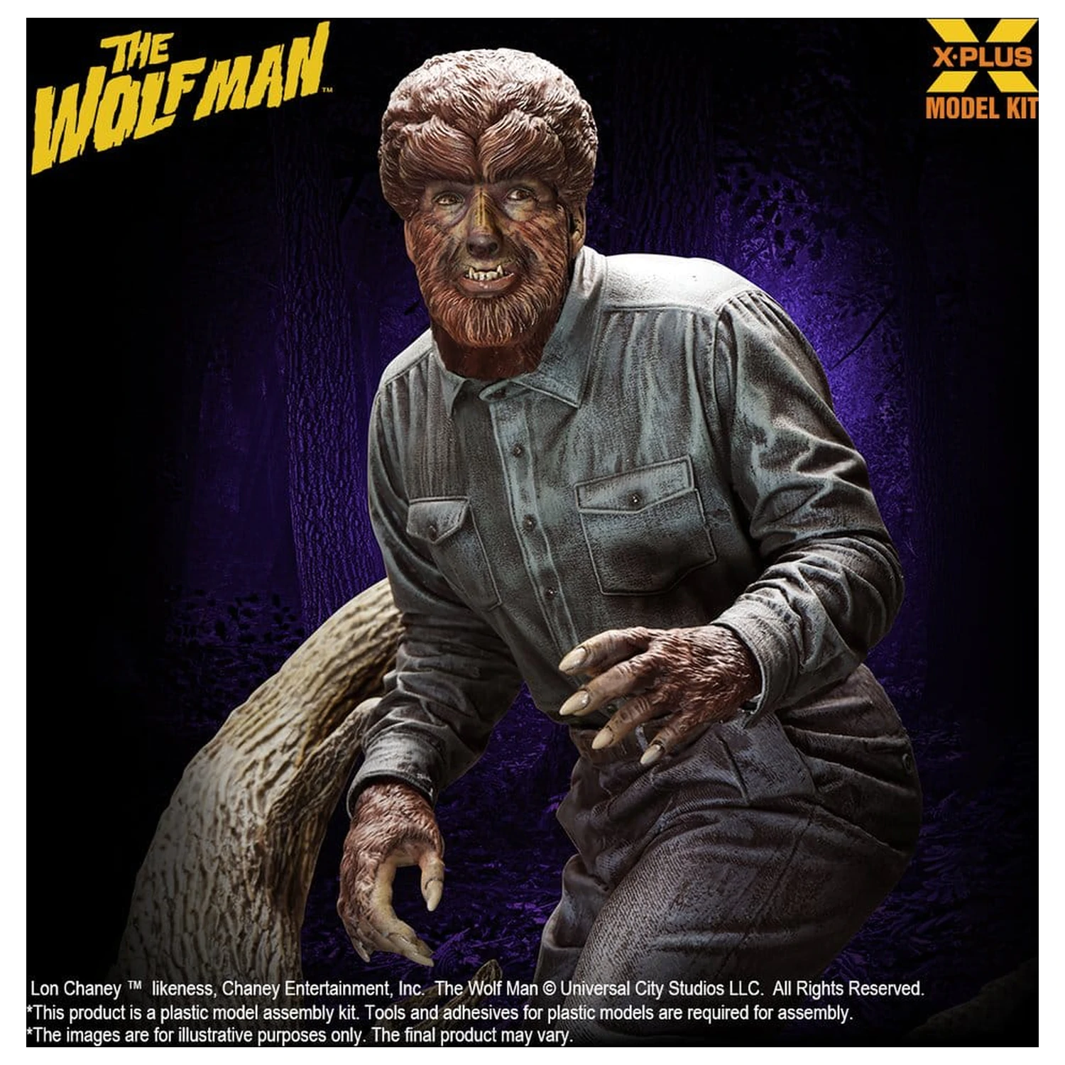 The Wolf Man Plasticowy Model do Składania 1/8 Lon Chaney Jr. jako Wolf Man 22 cm (Reprodukcja) zdjęcie produktu