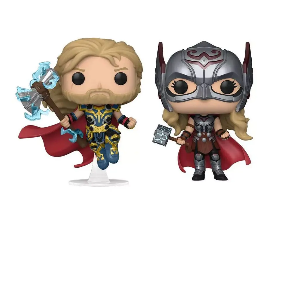 Thor: Love and Thunder POP! Figurki Vinyl 2-Pack Thor & Mighty Thor 9 cm zdjęcie produktu