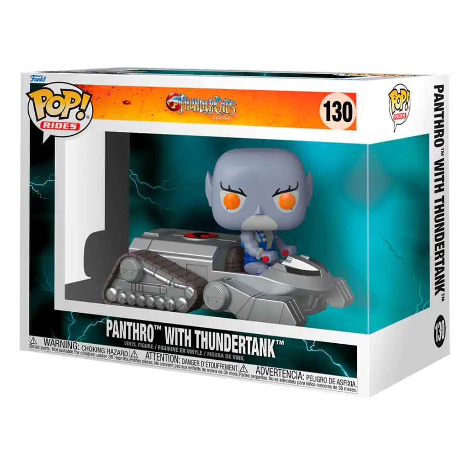 Thundercats Funko POP! Rides Figurka Vinyl Panthro z Thundertankiem 15 cm zdjęcie produktu