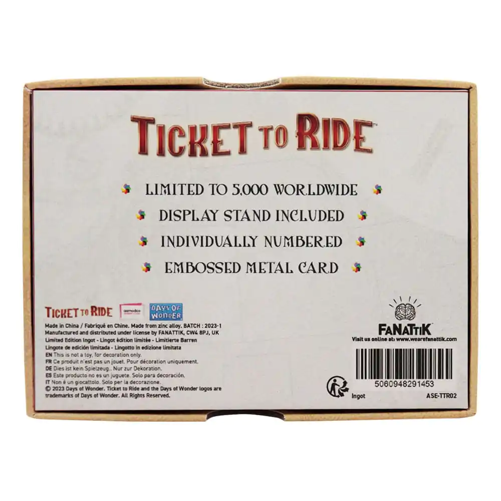 Ticket to Ride Ingot Trans America Express Edycja Limitowana zdjęcie produktu