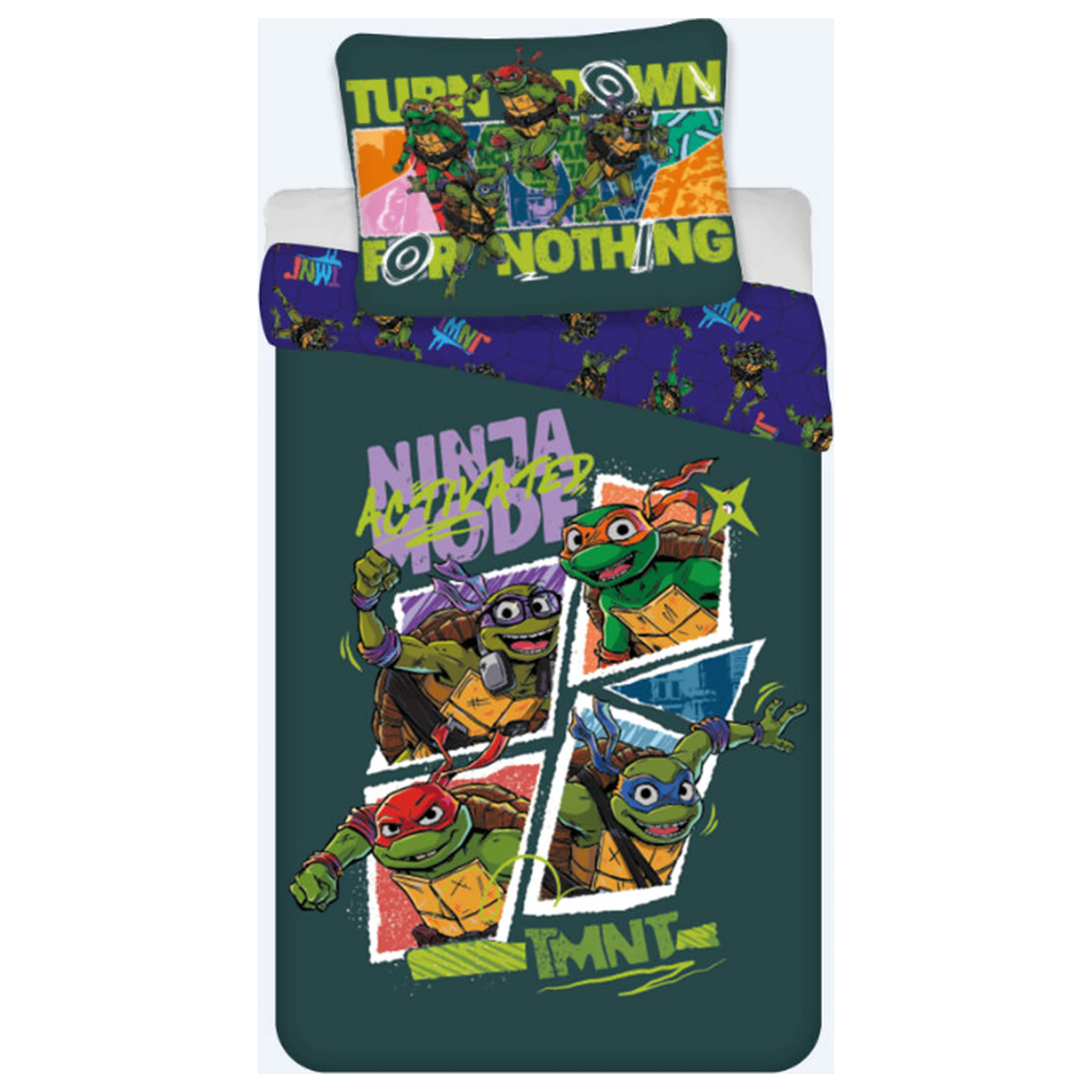 Teenage Mutant Ninja Turtles Activated Dziecięca Poszewka na Kołdrę dla Maluchów i Przedszkolaków zdjęcie produktu