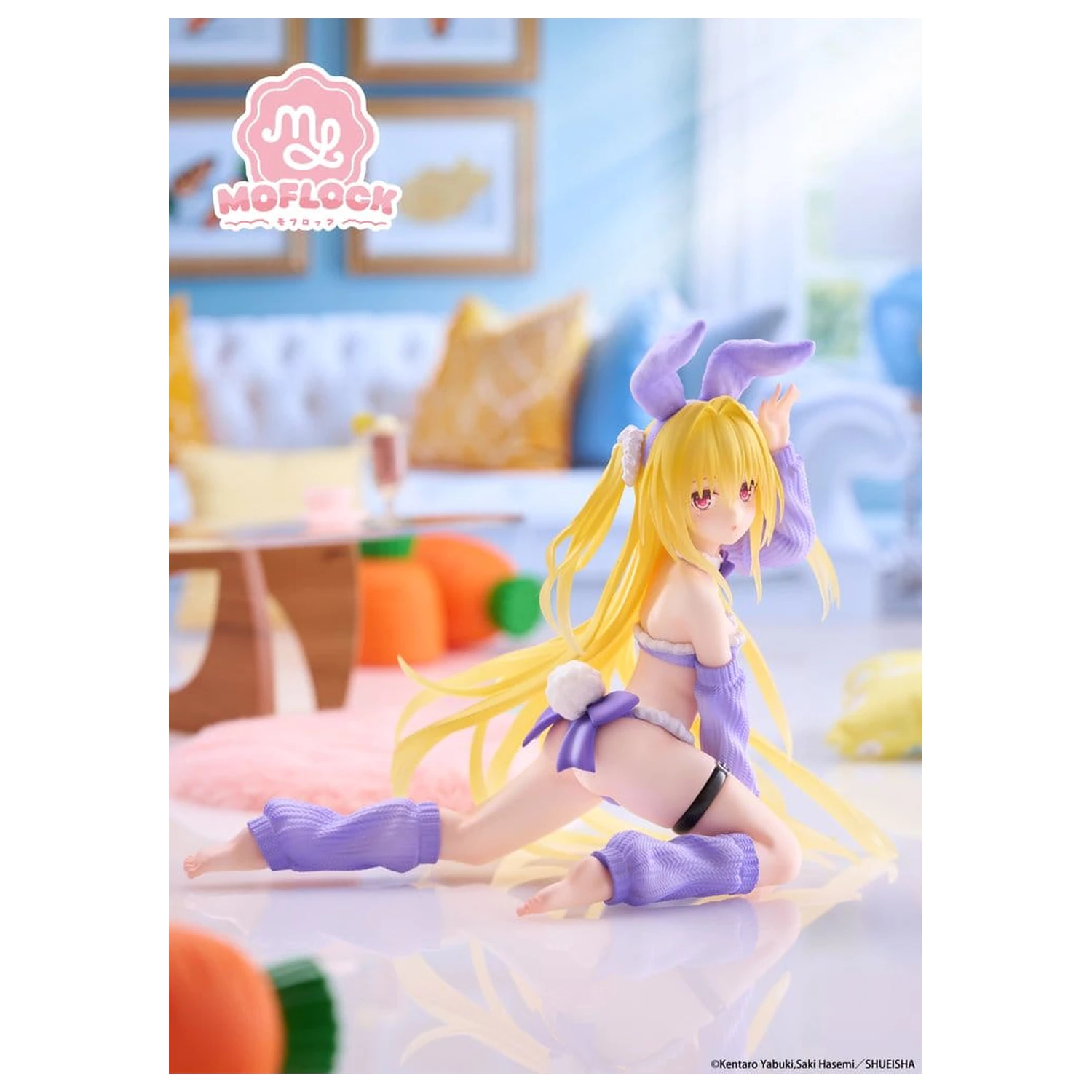 To Love-Ru Darkness MOFLOCK PVC Figurka Golden Darkness (Fluffy Bunny Ver.) 13 cm zdjęcie produktu