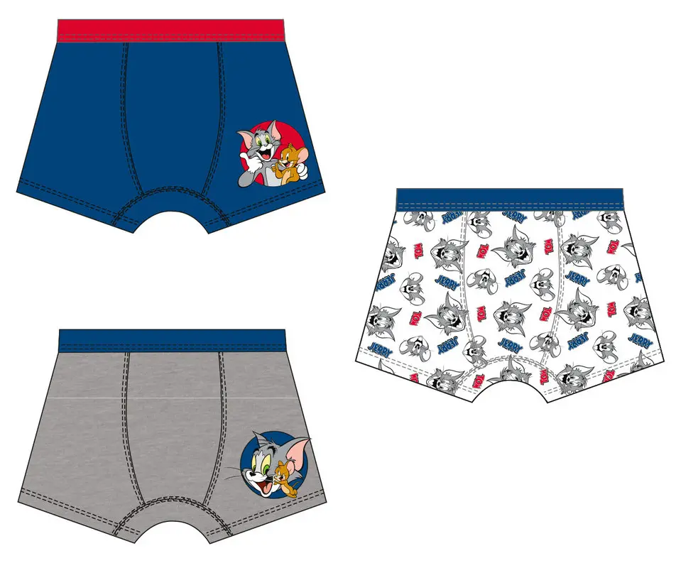 Tom and Jerry Kids' Boxer Shorts 3-Pack 122/128 cm zdjęcie produktu