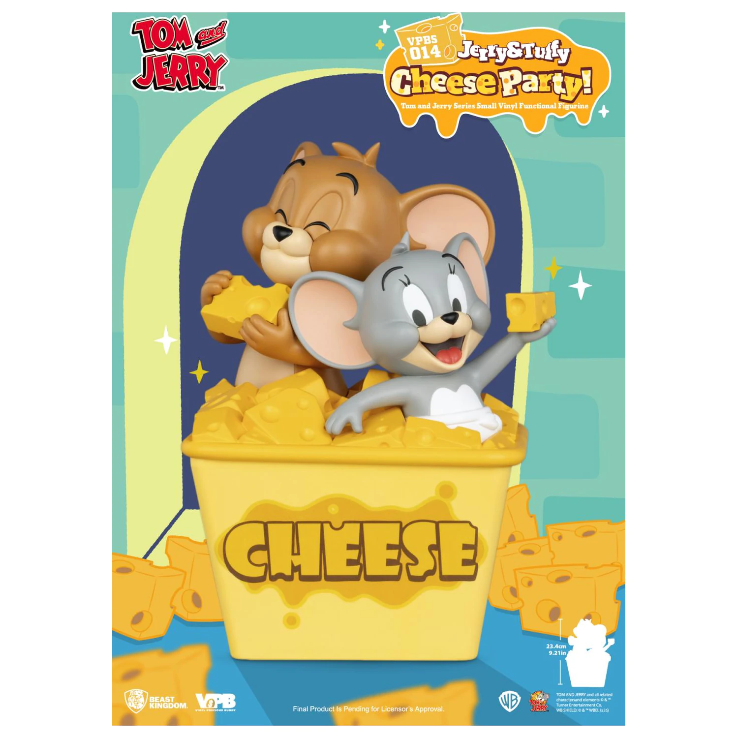 Tom & Jerry "Jerry & Tuffy Cheese Party" Skarbonka 23.4 cm zdjęcie produktu