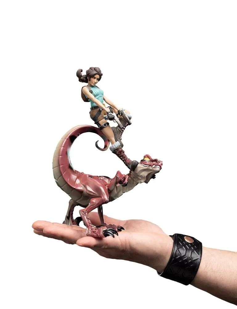 Tomb Raider Mini Epics Figurka Winylowa Lara Croft & Raptor 24 cm zdjęcie produktu