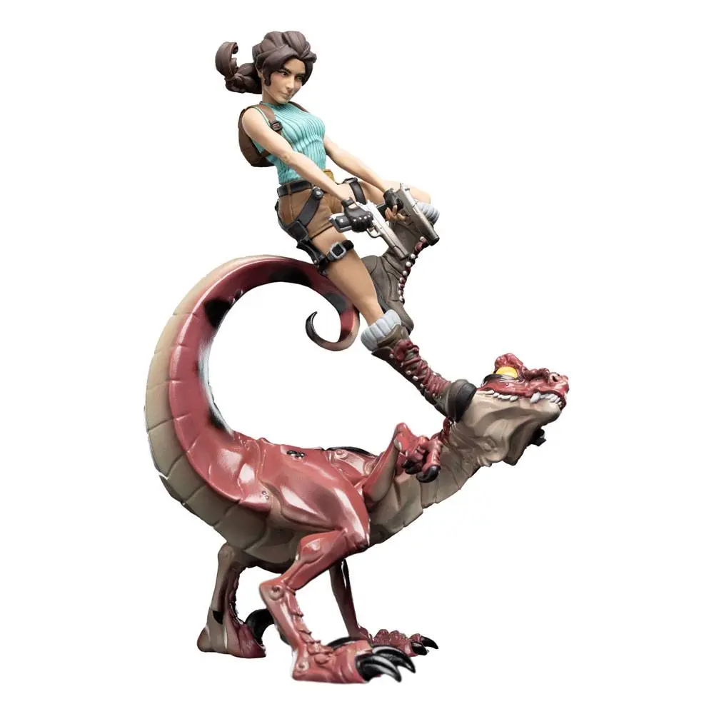 Tomb Raider Mini Epics Figurka Winylowa Lara Croft & Raptor 24 cm zdjęcie produktu