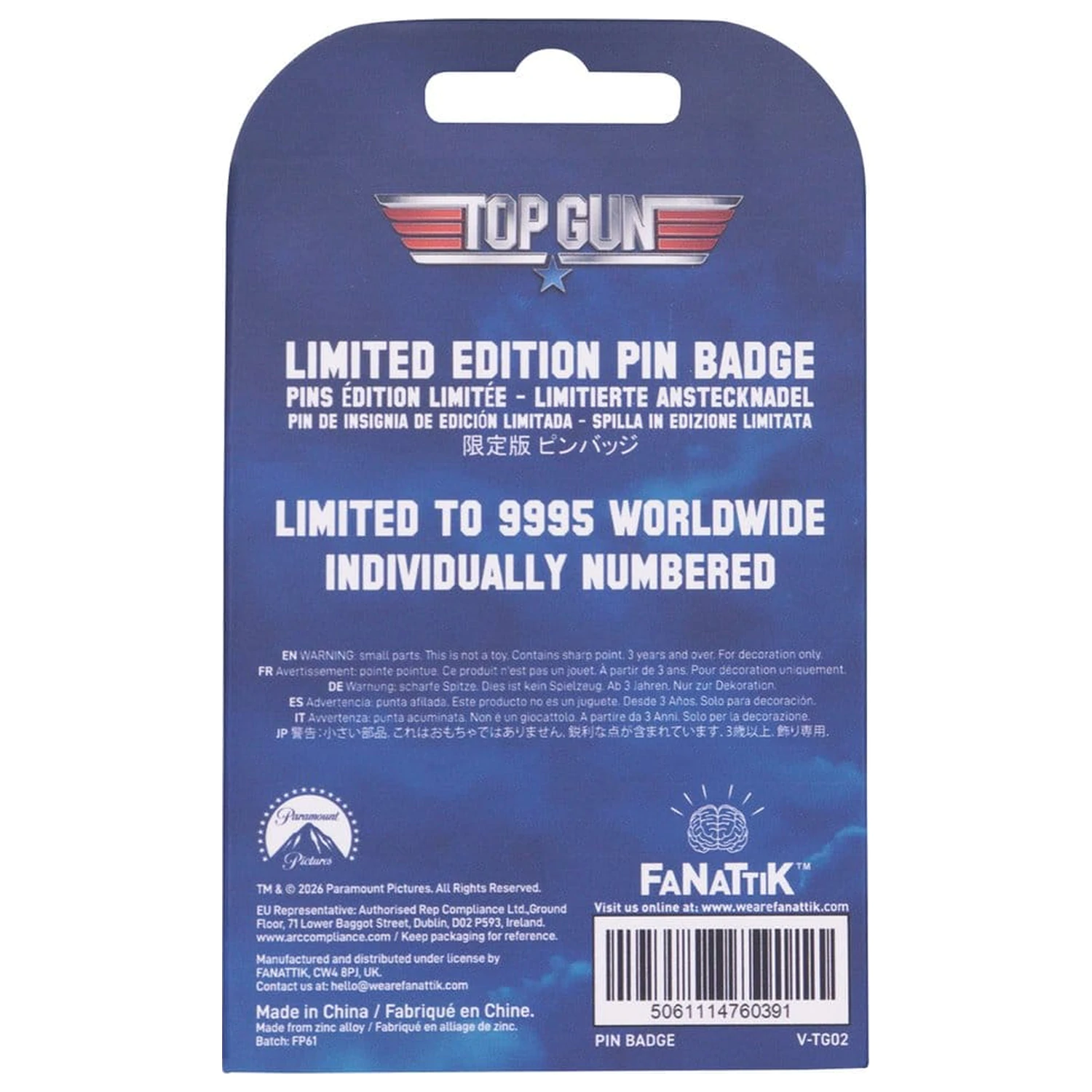 Top Gun Odznaka Pin Moving Limited Edition zdjęcie produktu
