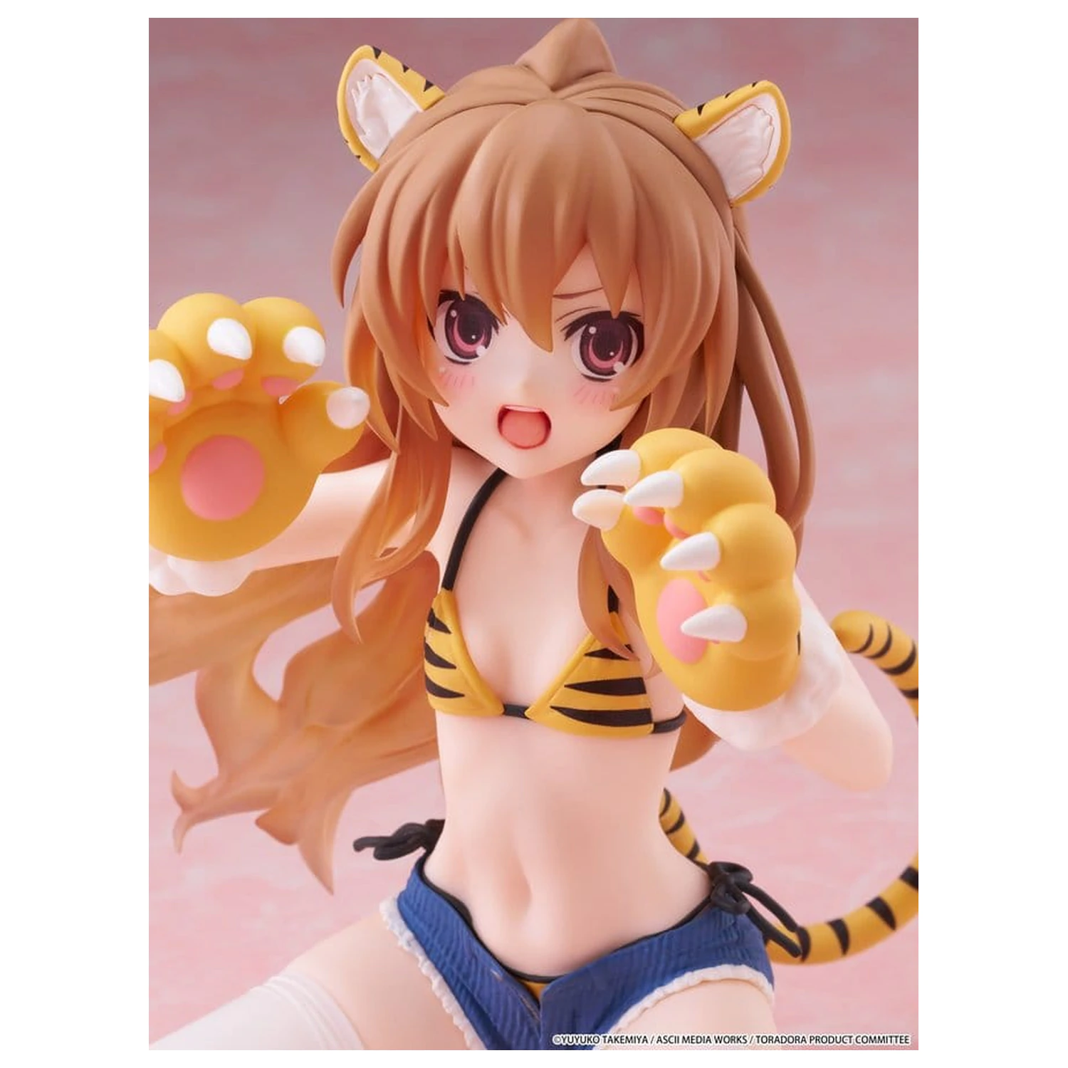 Toradora! Śliczna figurka Taiga Aisaka (w stroju kąpielowym Tygrysa) z PVC, na biurko, 13 cm zdjęcie produktu