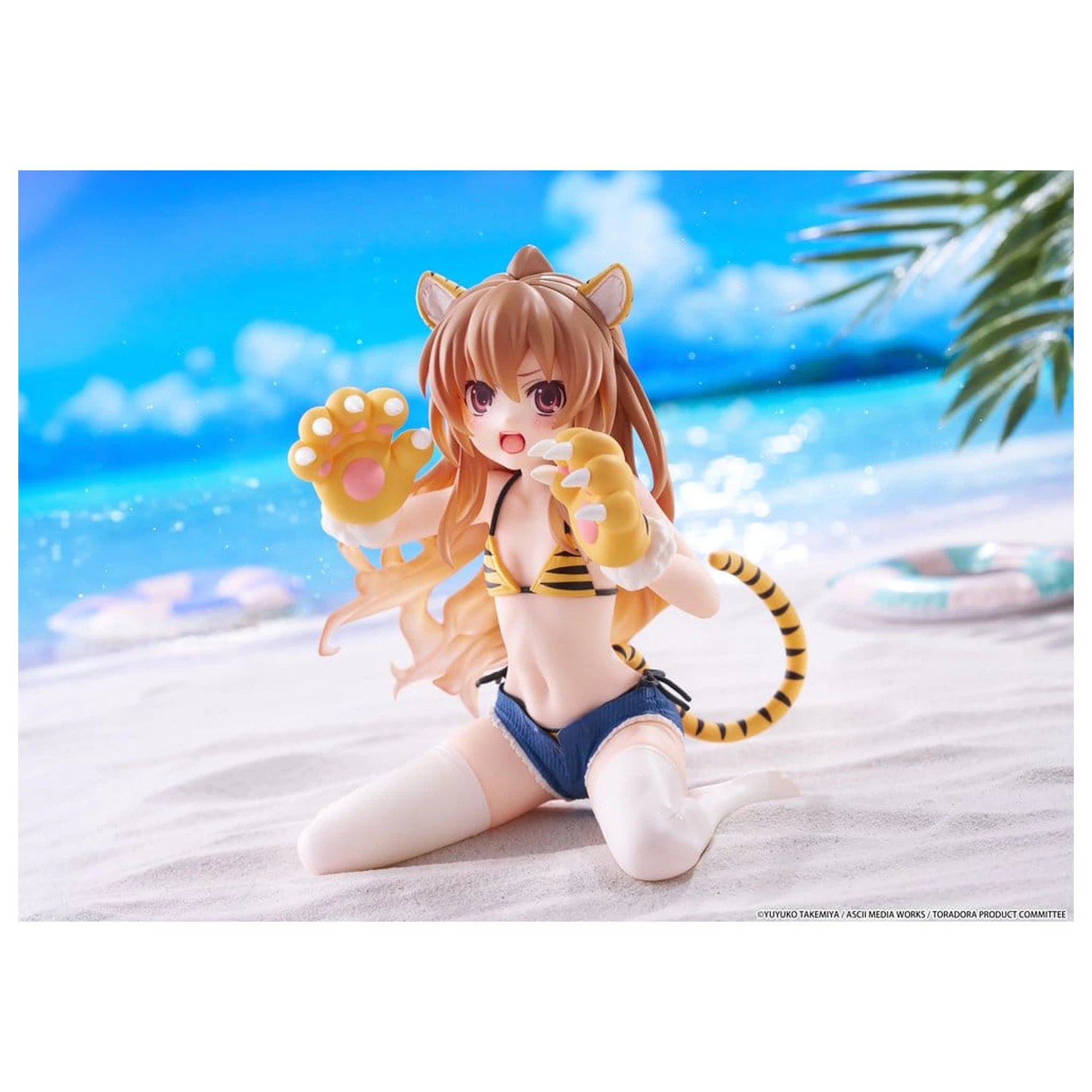 Toradora! Śliczna figurka Taiga Aisaka (w stroju kąpielowym Tygrysa) z PVC, na biurko, 13 cm zdjęcie produktu