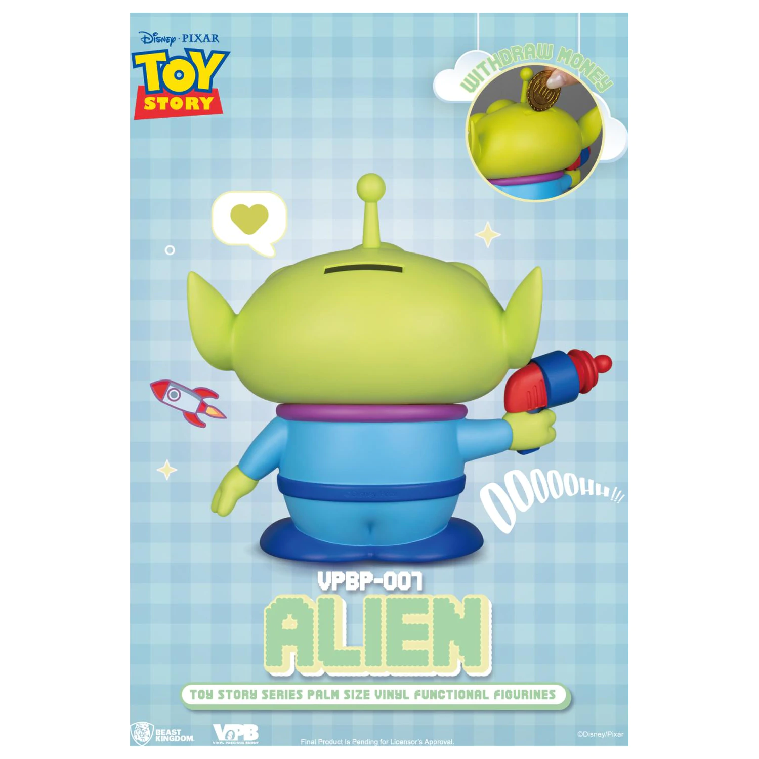 Toy Story Alien Bank Vinyl Figure skarbona figurka winylowa 12 cm zdjęcie produktu