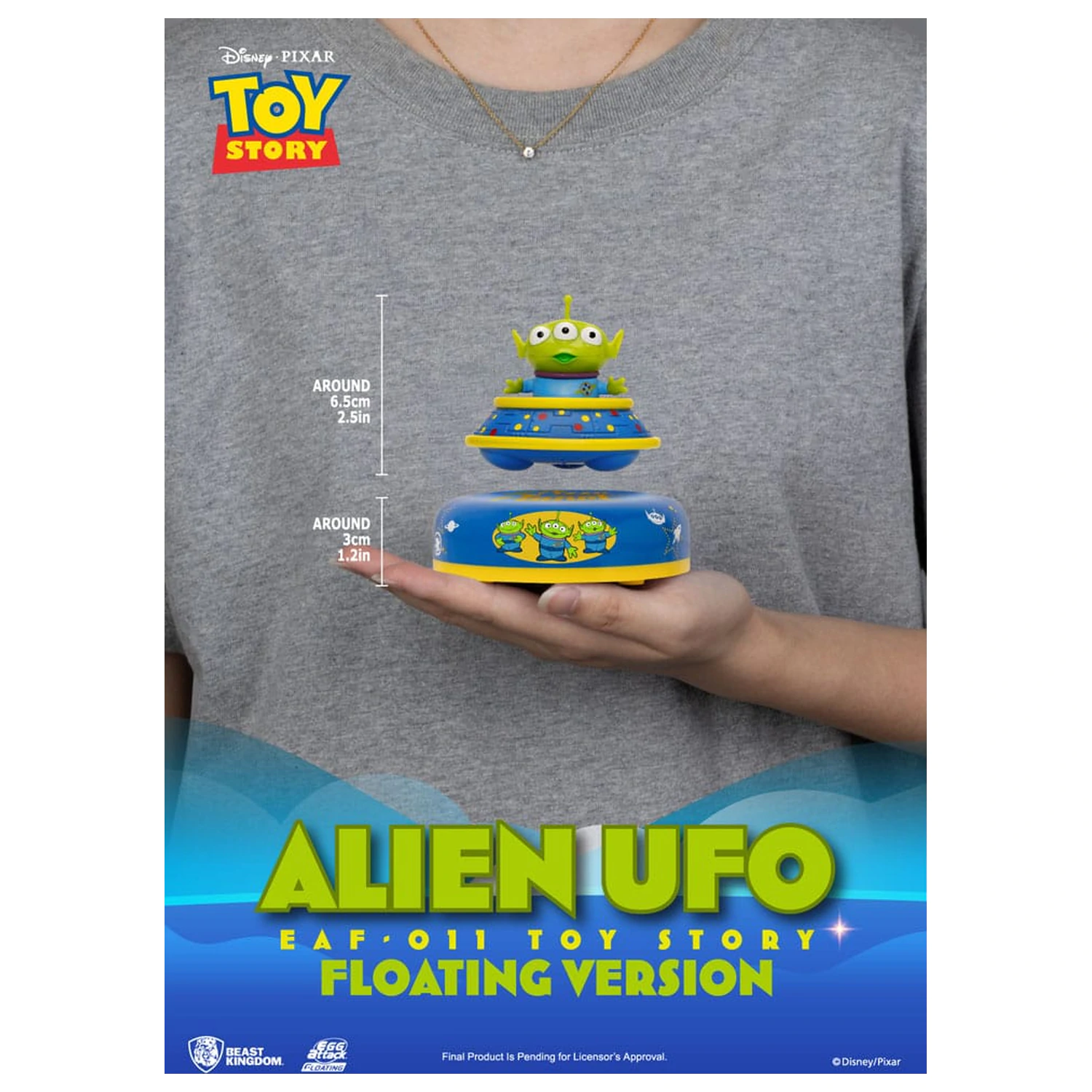 Toy Story Egg Attack Latający Model Obcego UFO 6 cm zdjęcie produktu