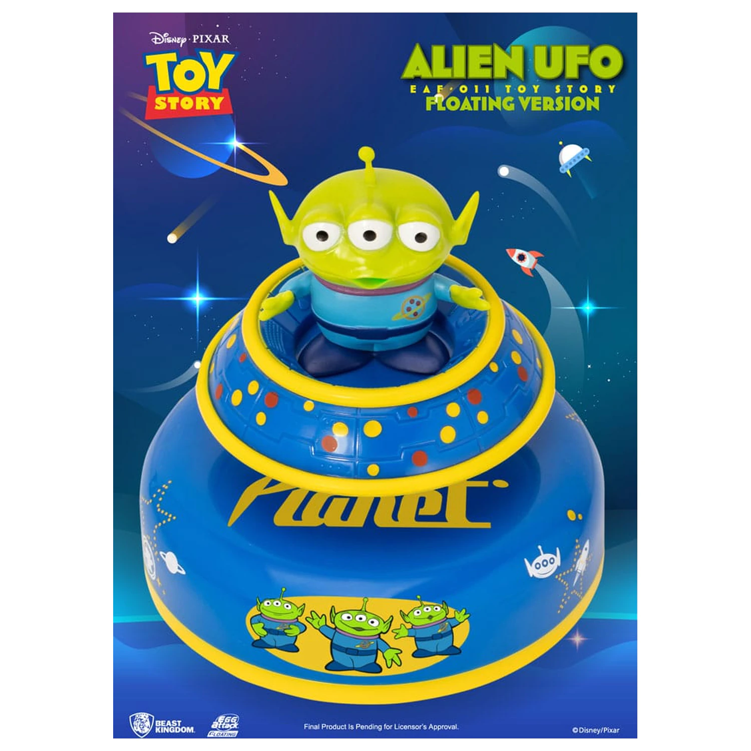 Toy Story Egg Attack Latający Model Obcego UFO 6 cm zdjęcie produktu