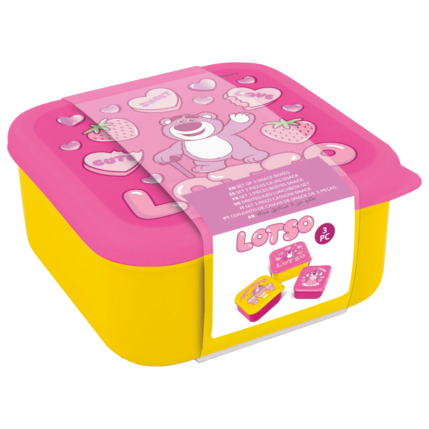 Toy Story Lotso Snack Boxes 3 sztuki zdjęcie produktu