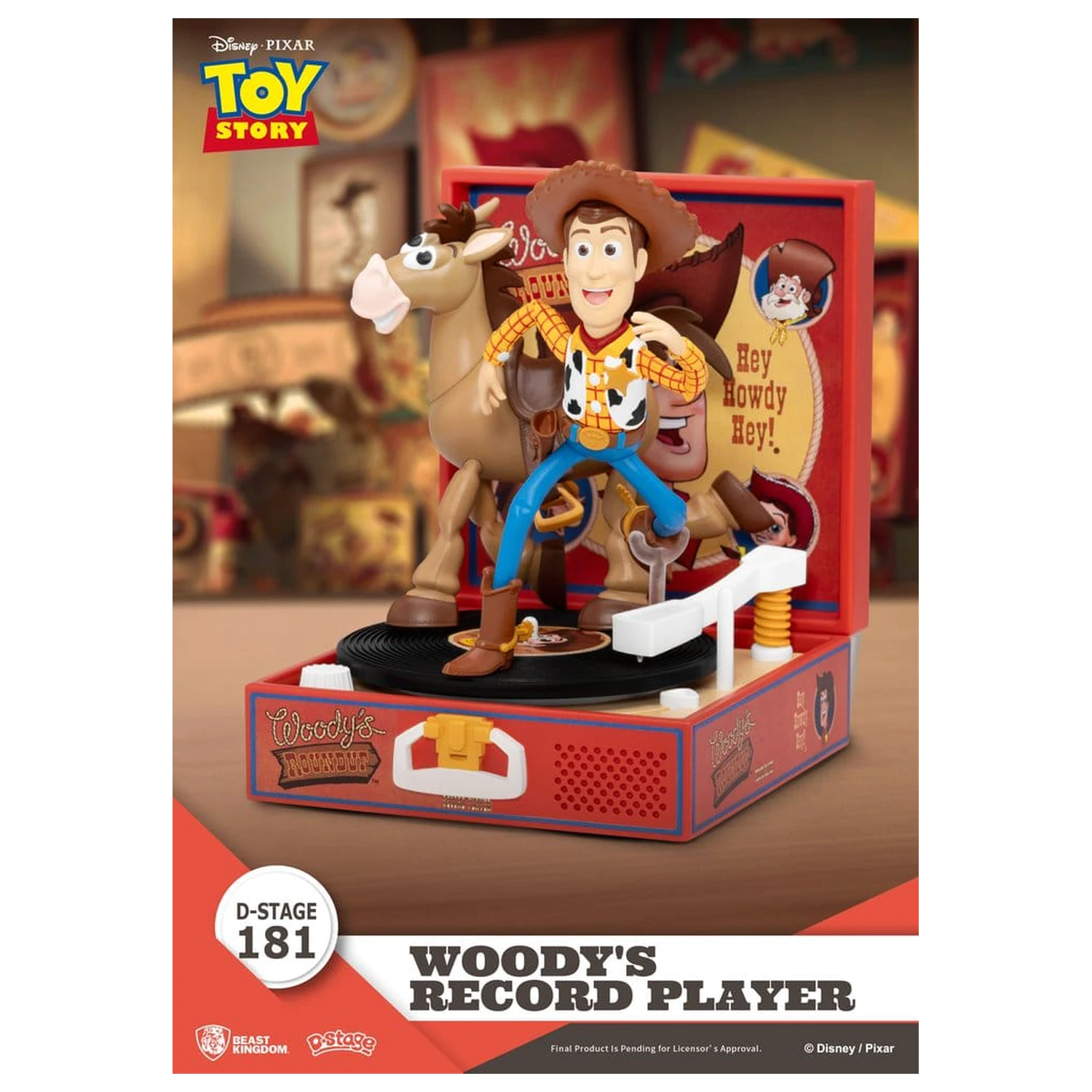 Toy Story Record Player Series Figurka PCV Odtwarzacz płyt Woody'ego 13 cm zdjęcie produktu
