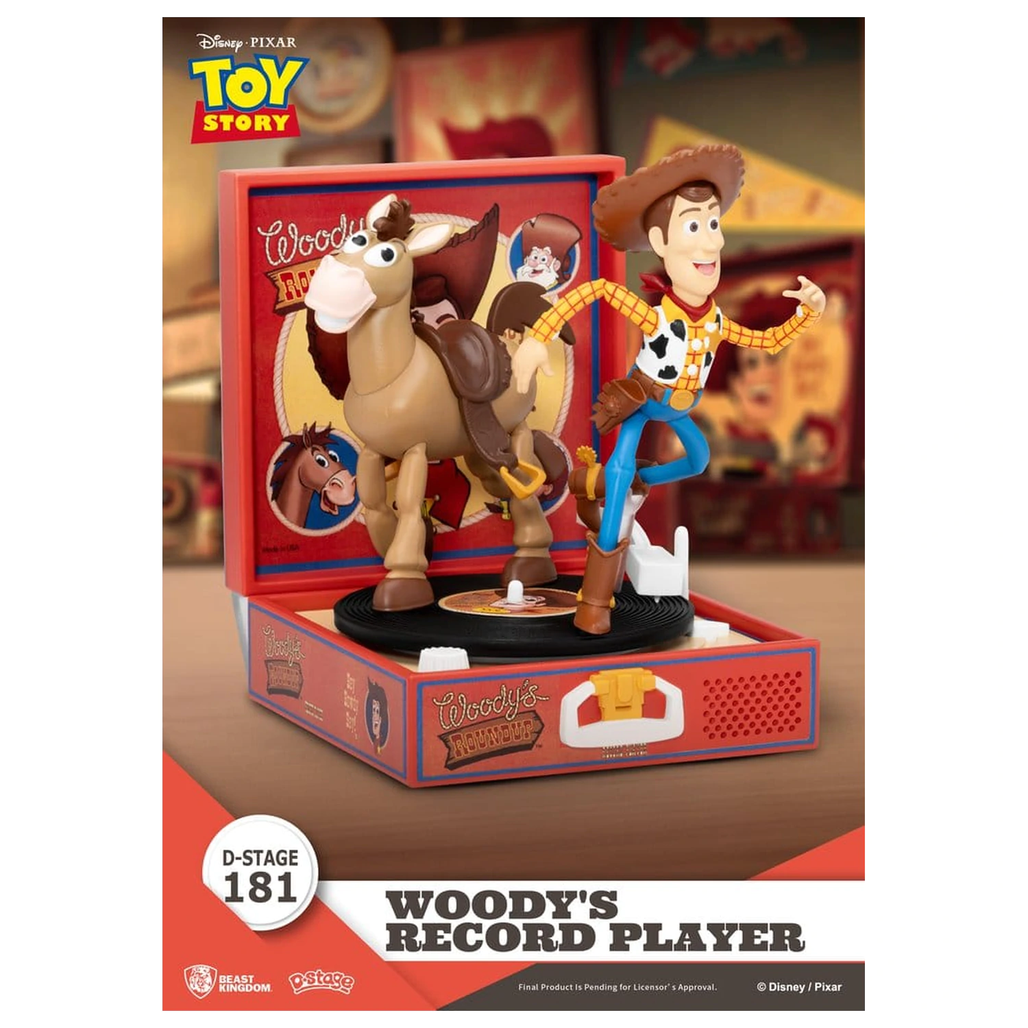 Toy Story Record Player Series Figurka PCV Odtwarzacz płyt Woody'ego 13 cm zdjęcie produktu