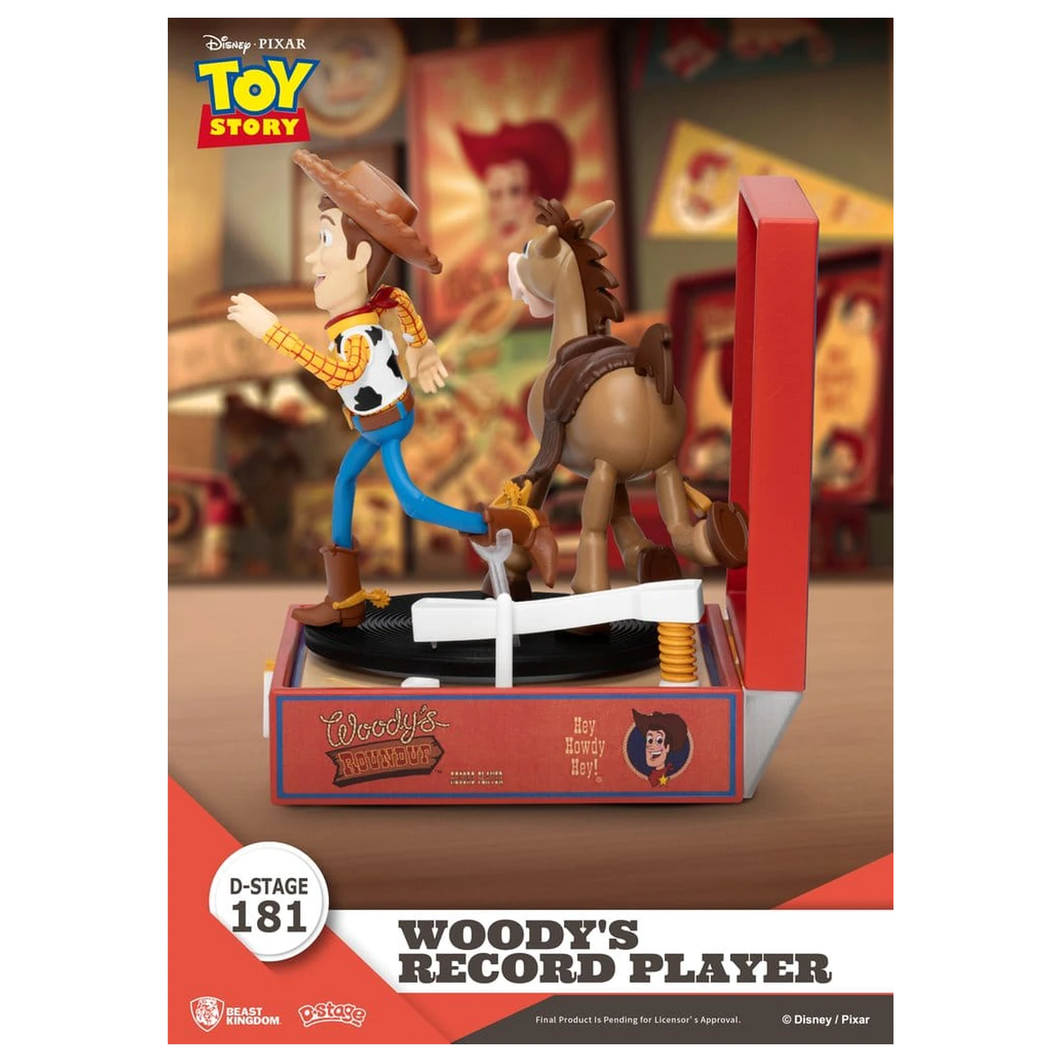 Toy Story Record Player Series Figurka PCV Odtwarzacz płyt Woody'ego 13 cm zdjęcie produktu