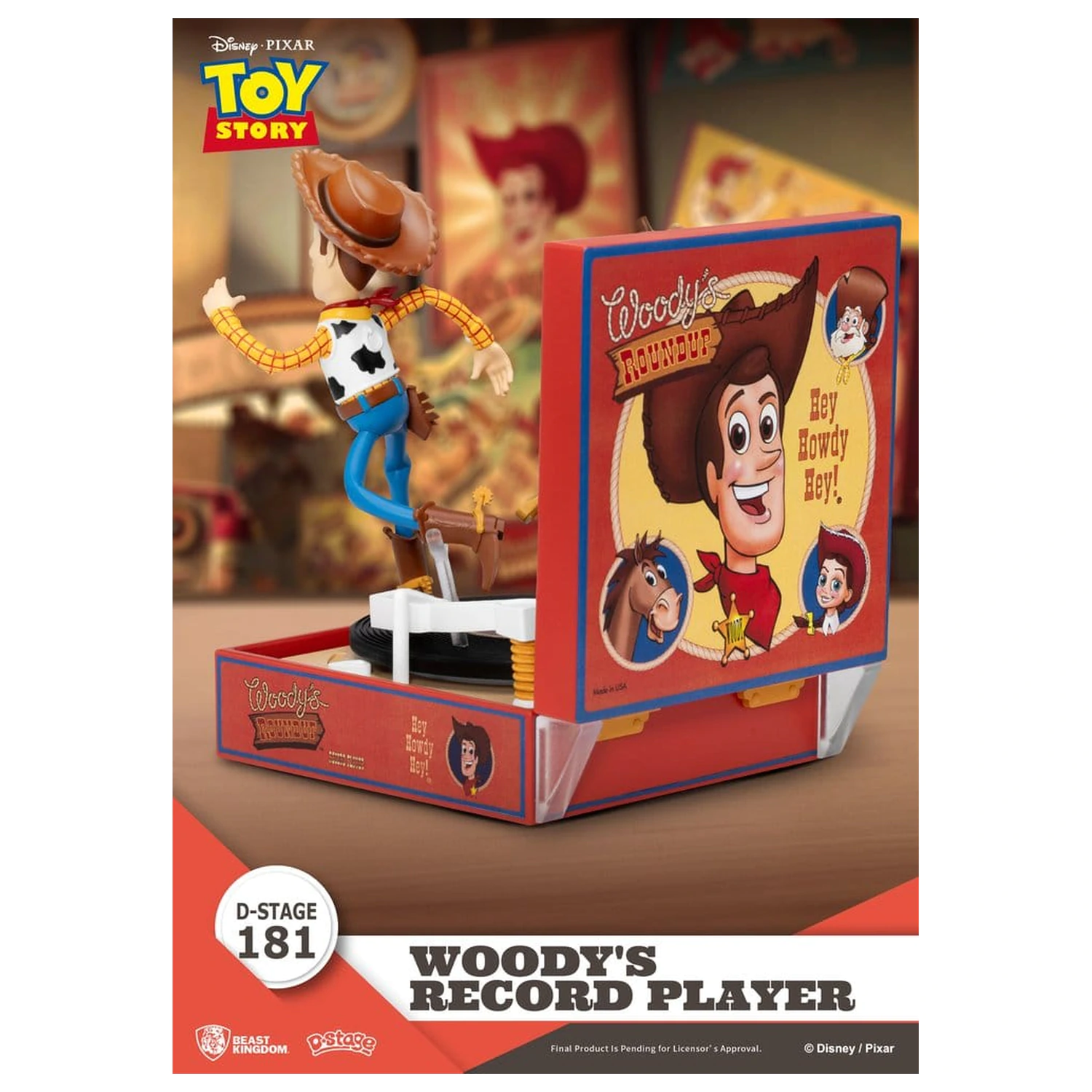 Toy Story Record Player Series Figurka PCV Odtwarzacz płyt Woody'ego 13 cm zdjęcie produktu