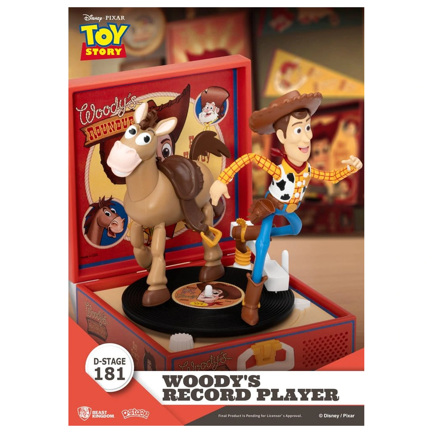 Toy Story Record Player Series Figurka PCV Odtwarzacz płyt Woody'ego 13 cm zdjęcie produktu